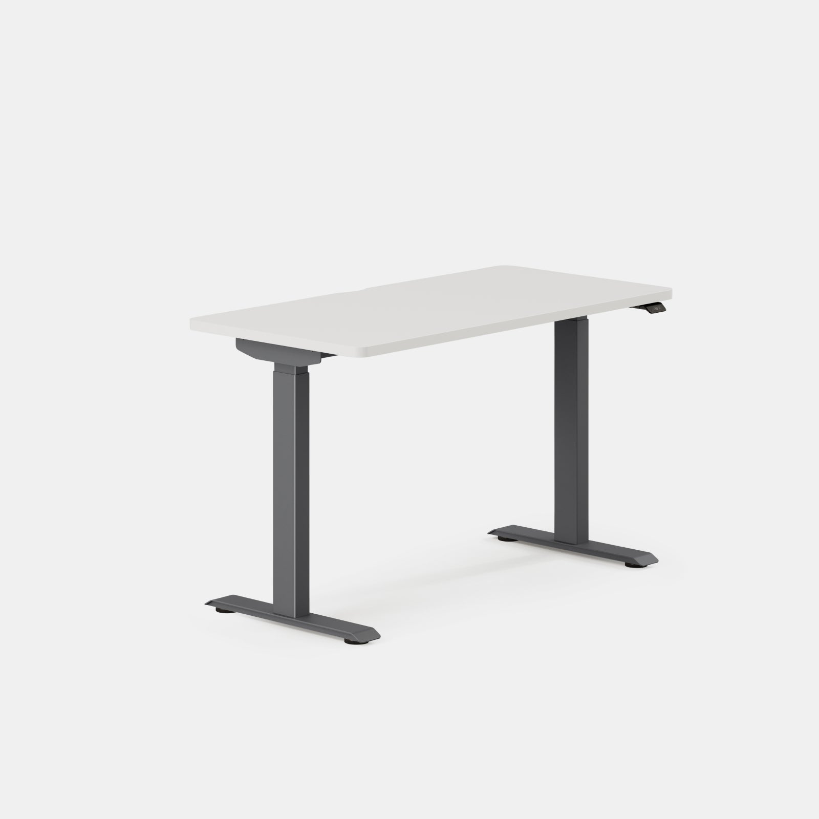 Top Color:White; Leg Color:Charcoal; Desk Size:48 inches x 24 inches;