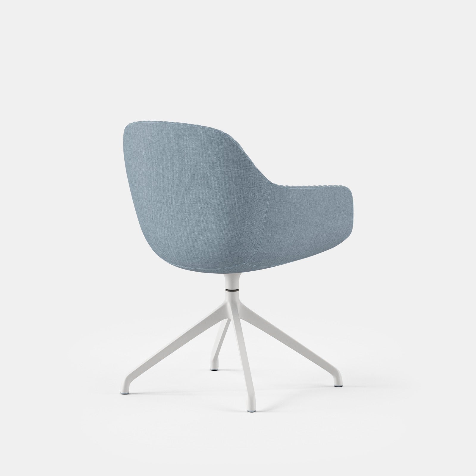 Seat Color:Smoke Blue Ribbed Fabric;