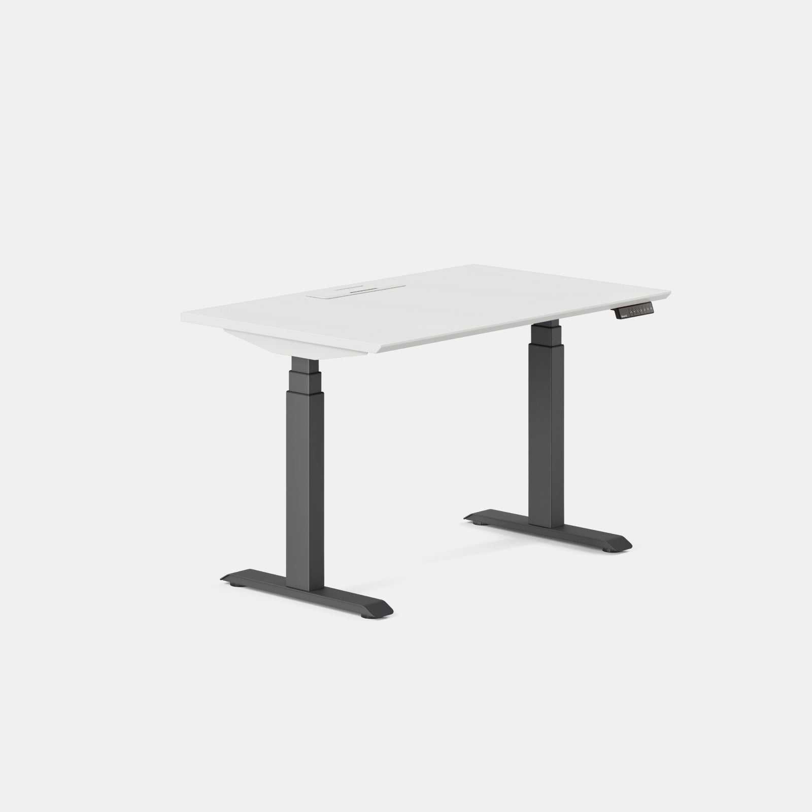 Color:White/Charcoal; Desk Size:48 inches x 30 inches; Condition:Like New;