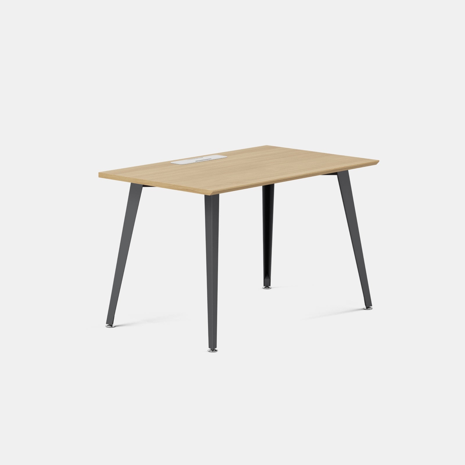 Top Color:Woodgrain; Leg Color:Charcoal; Desk Size:48 inches x 24 inches;