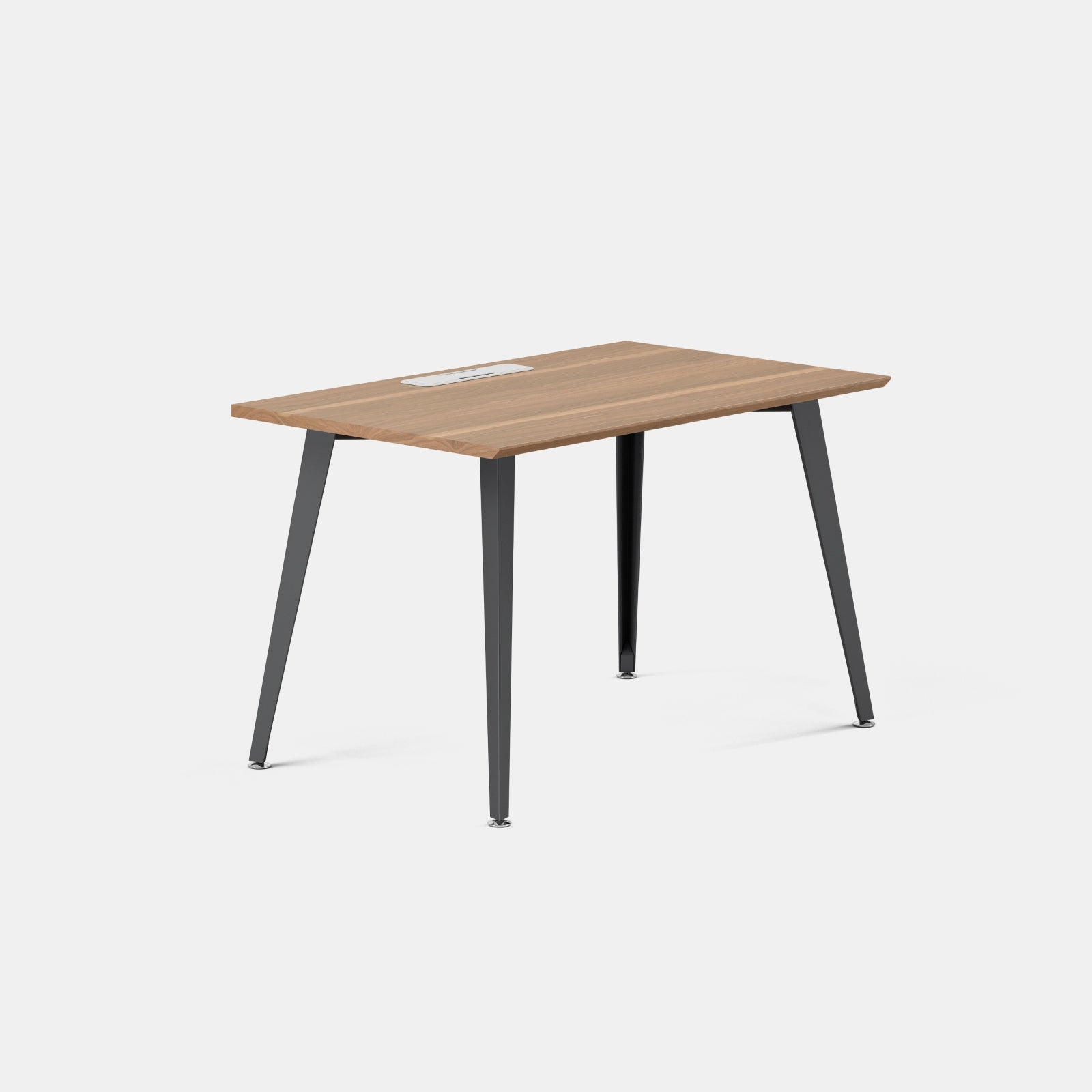 Top Color:Walnut; Leg Color:Charcoal; Desk Size:48 inches x 24 inches;