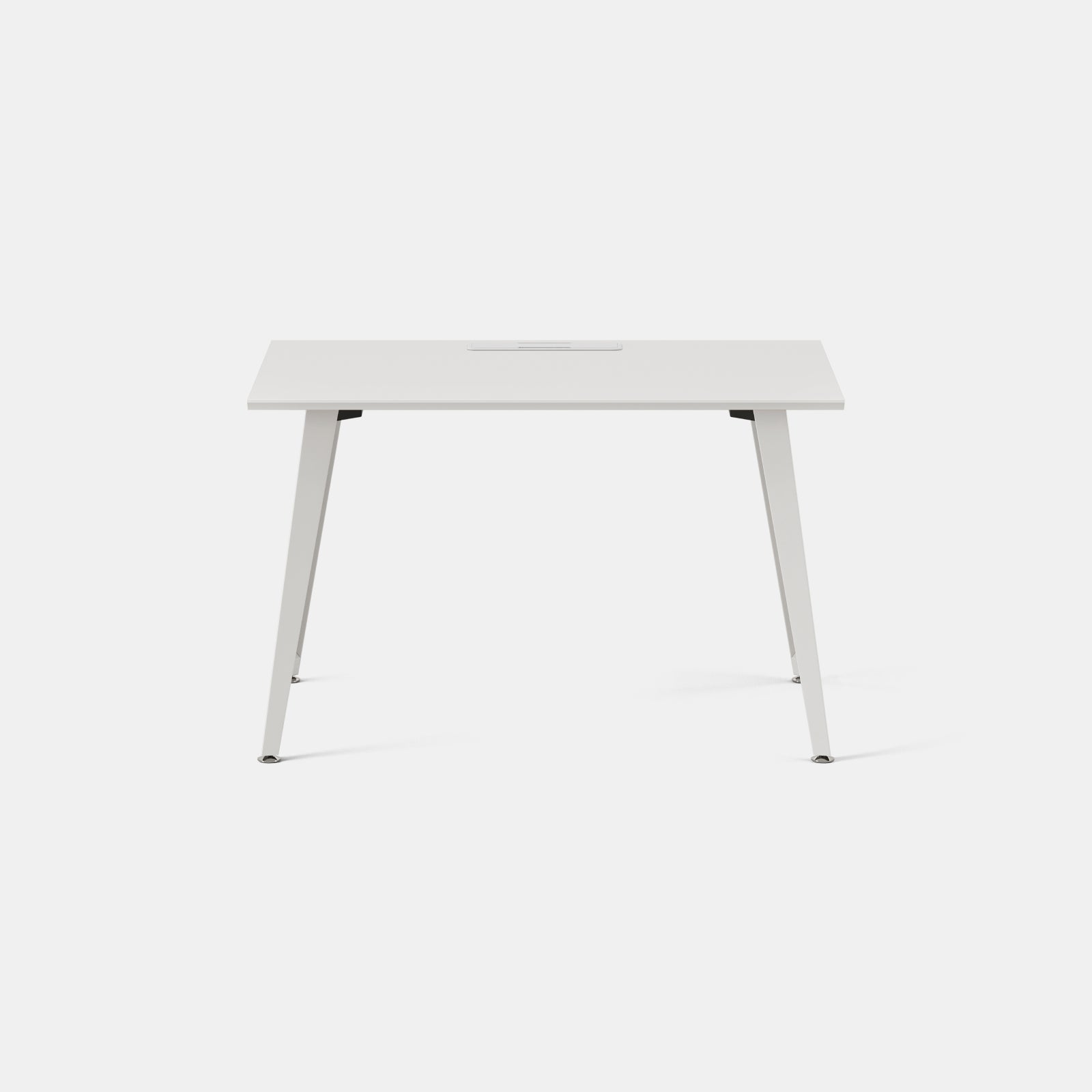 Top Color:White; Leg Color:Powder White; Desk Size:48 inches x 24 inches;