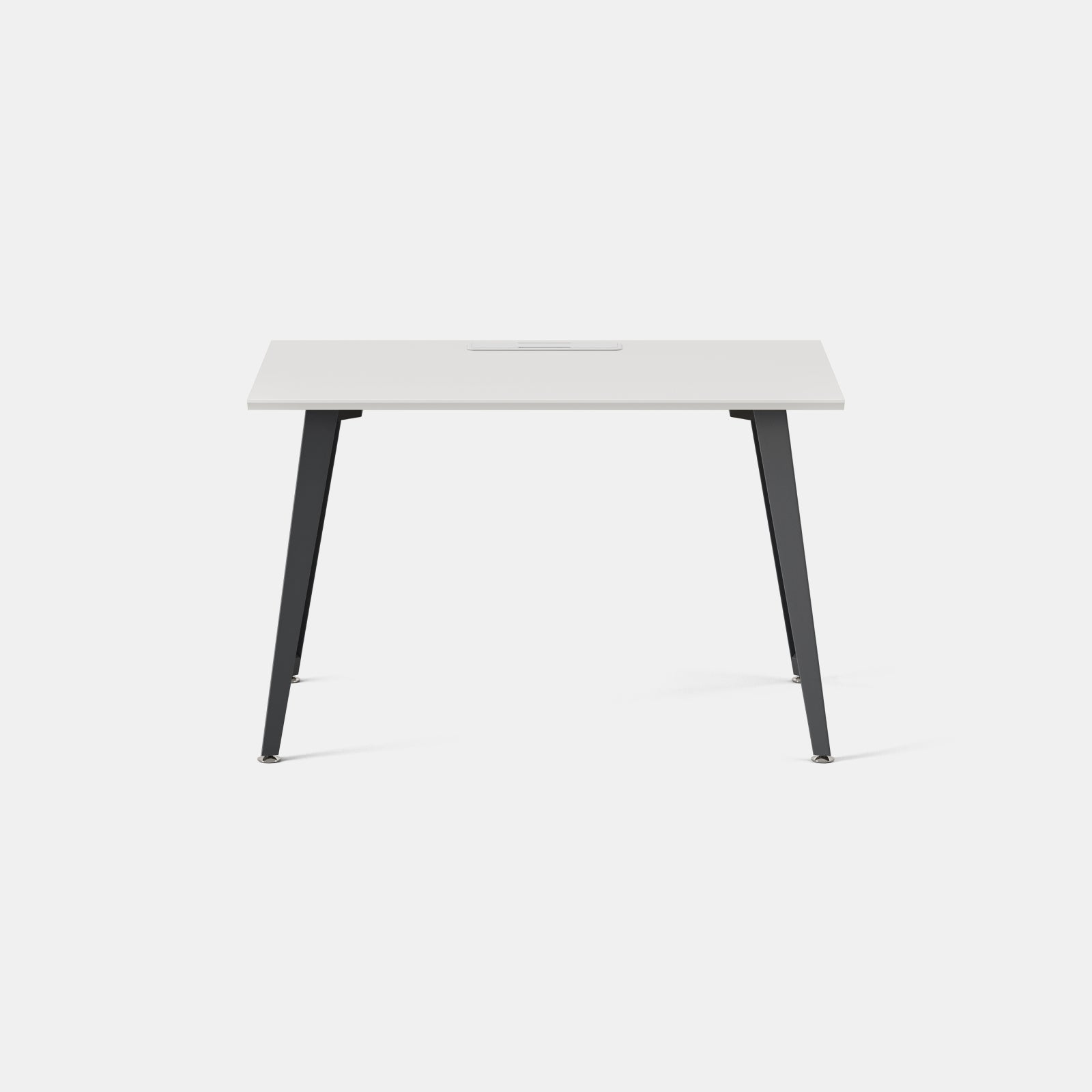 Top Color:White; Leg Color:Charcoal; Desk Size:48 inches x 24 inches;