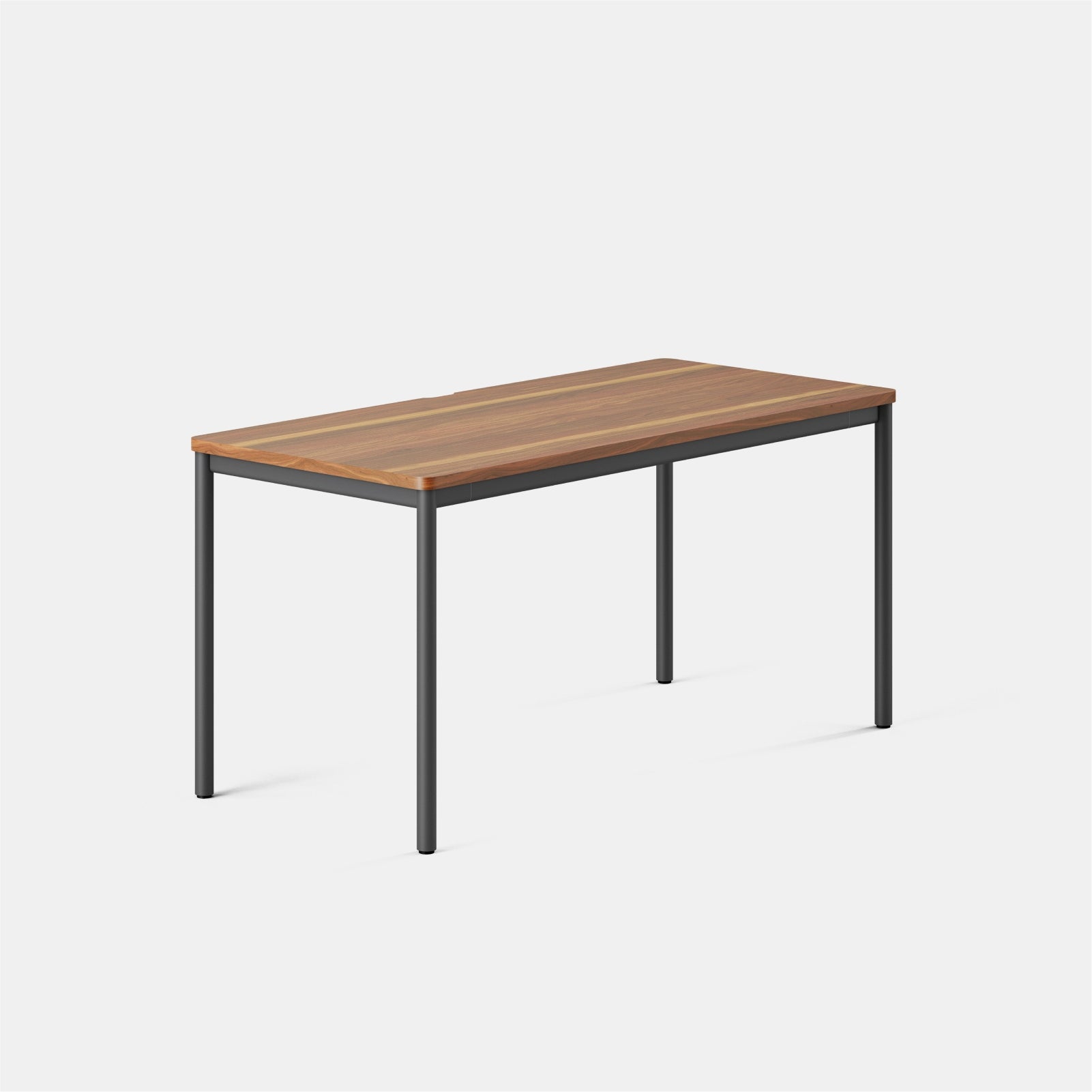 Color:Walnut/Charcoal; Desk Size:58 inches x 27 inches;