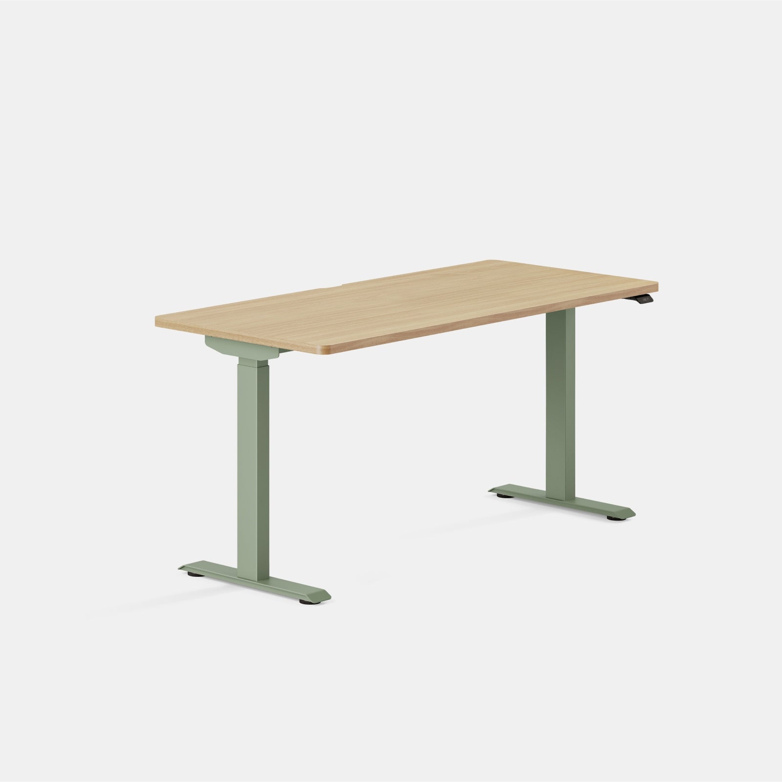 Top Color:Woodgrain; Leg Color:Sage; Desk Size:58 inches x 27 inches;