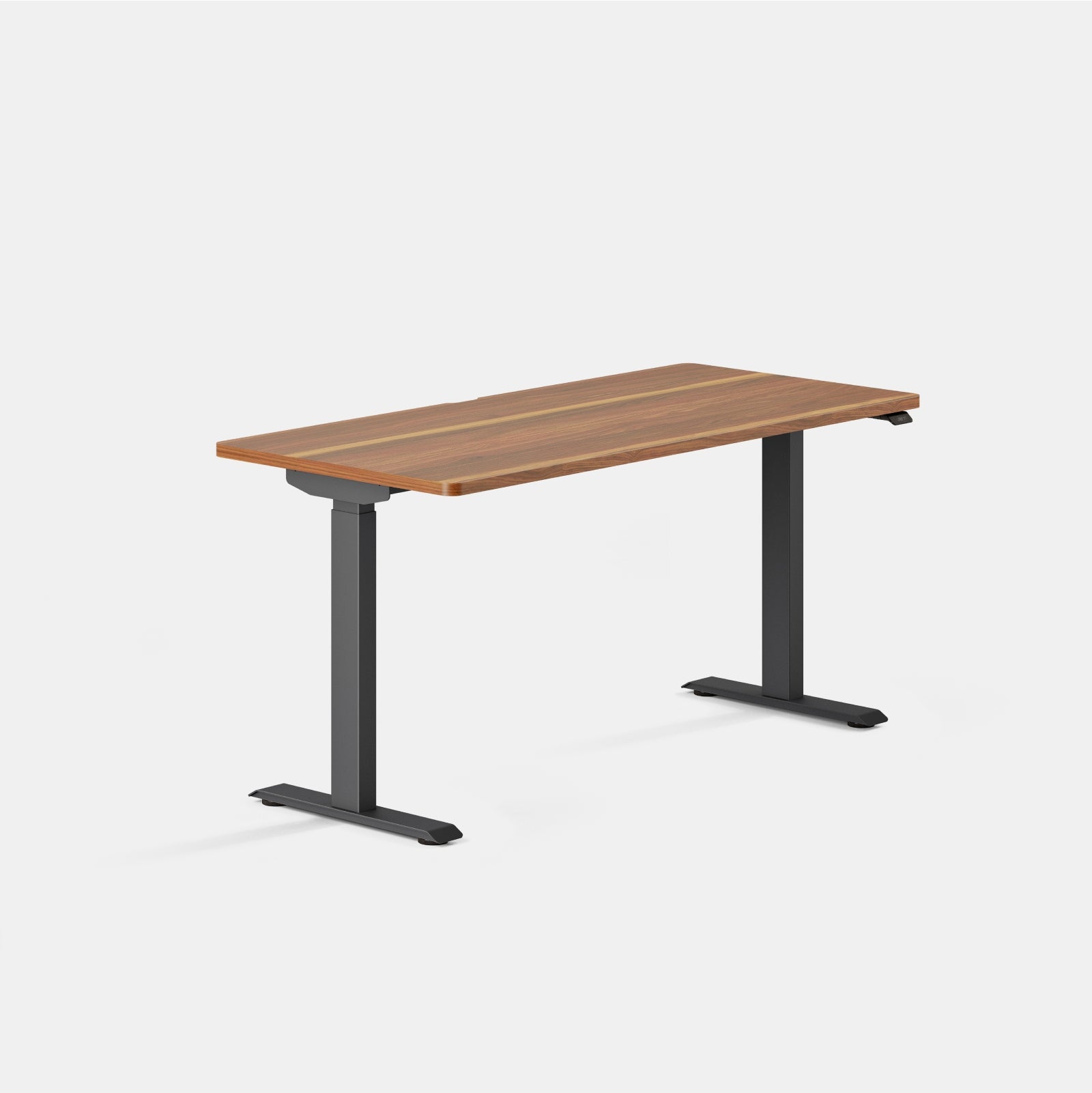 Top Color:Walnut; Leg Color:Charcoal; Desk Size:58 inches x 27 inches;