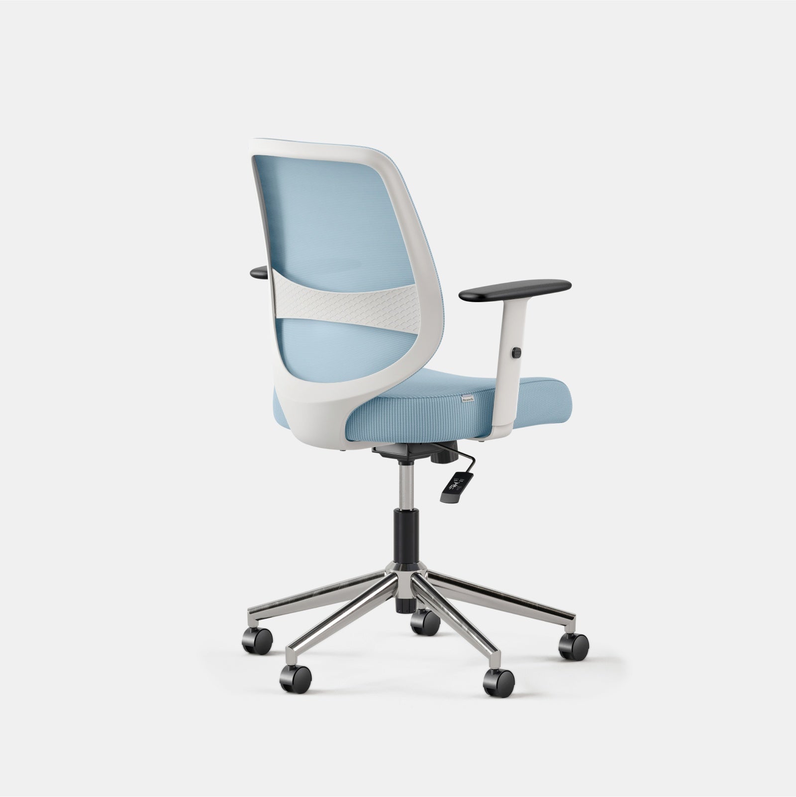 Seat Color:Sky Blue; Frame Color:White; Condition:Like New