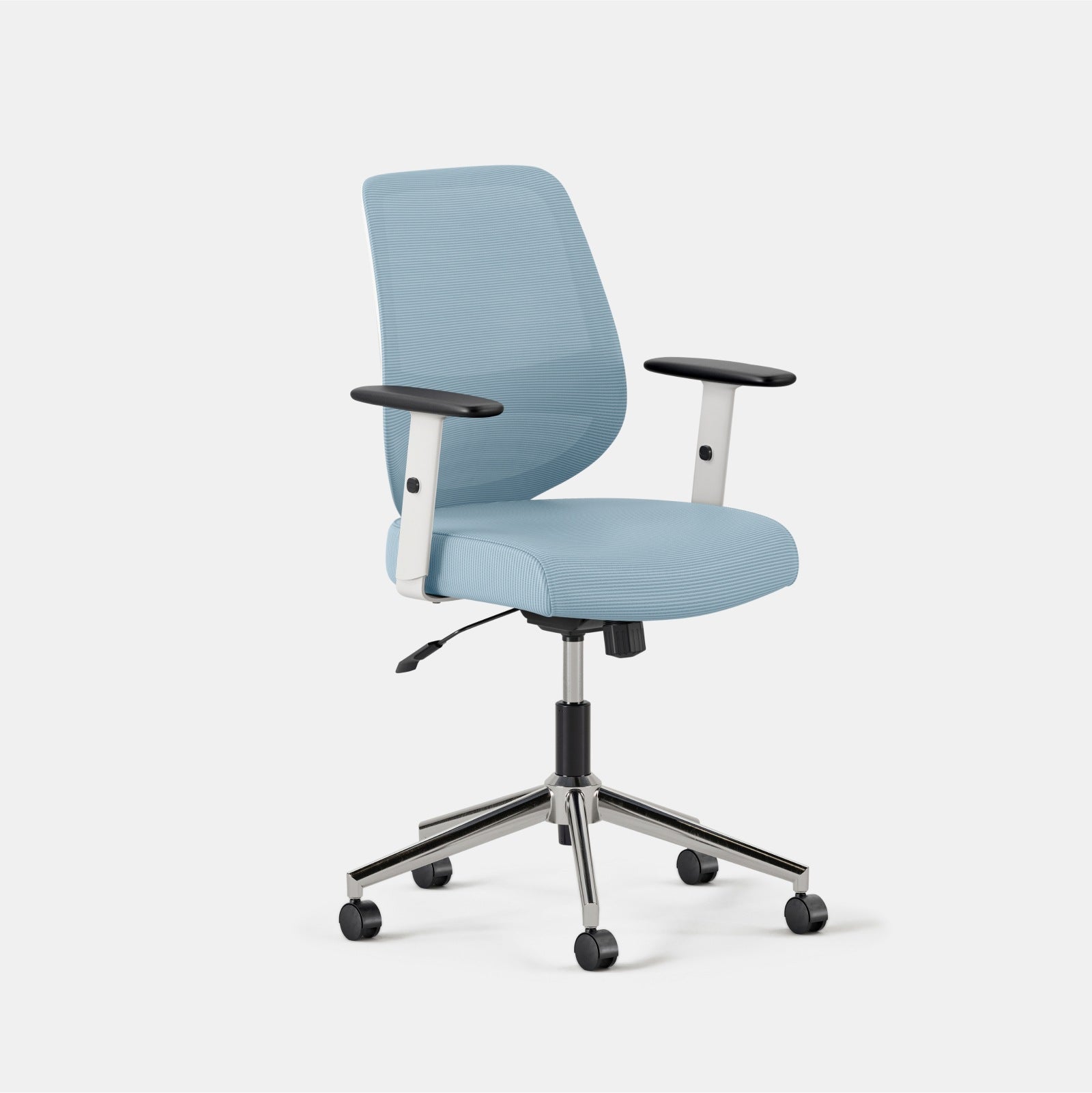 Seat Color:Sky Blue; Frame Color:White; Condition:Like New