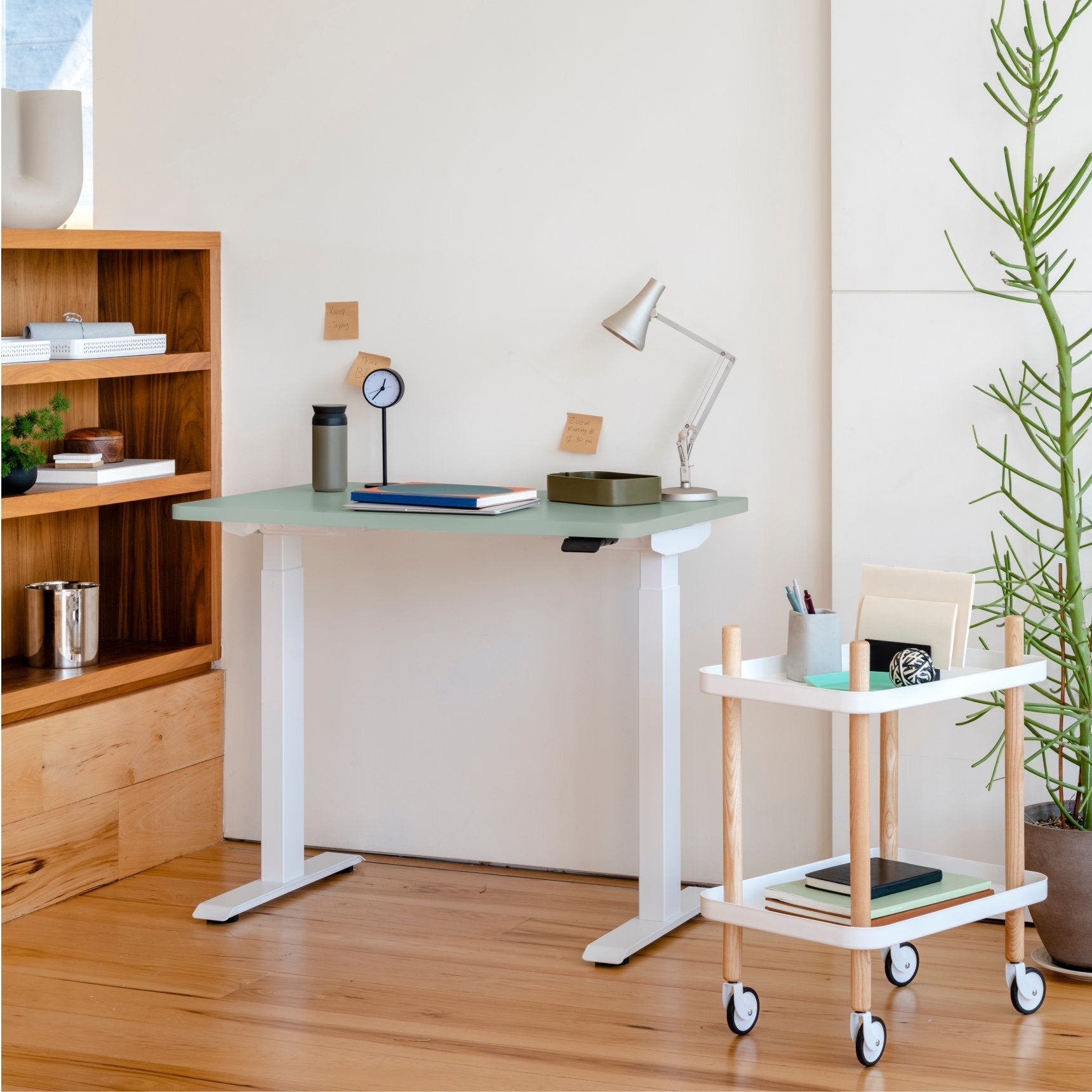 Top Color:Sage; Leg Color:White; Desk Size:58 inches x 27 inches;