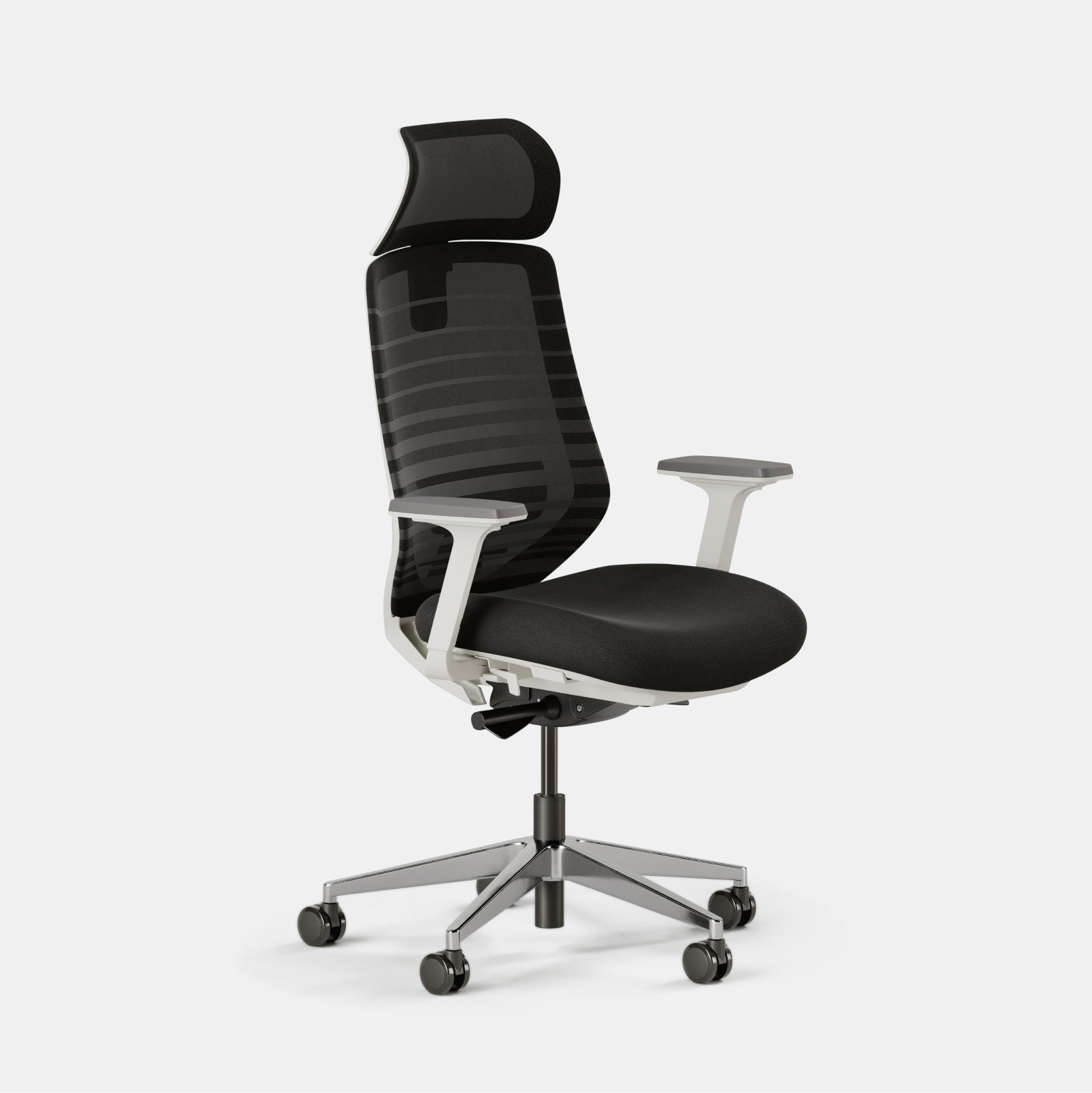 Seat Color:Black; Frame Color:White; Size:Standard