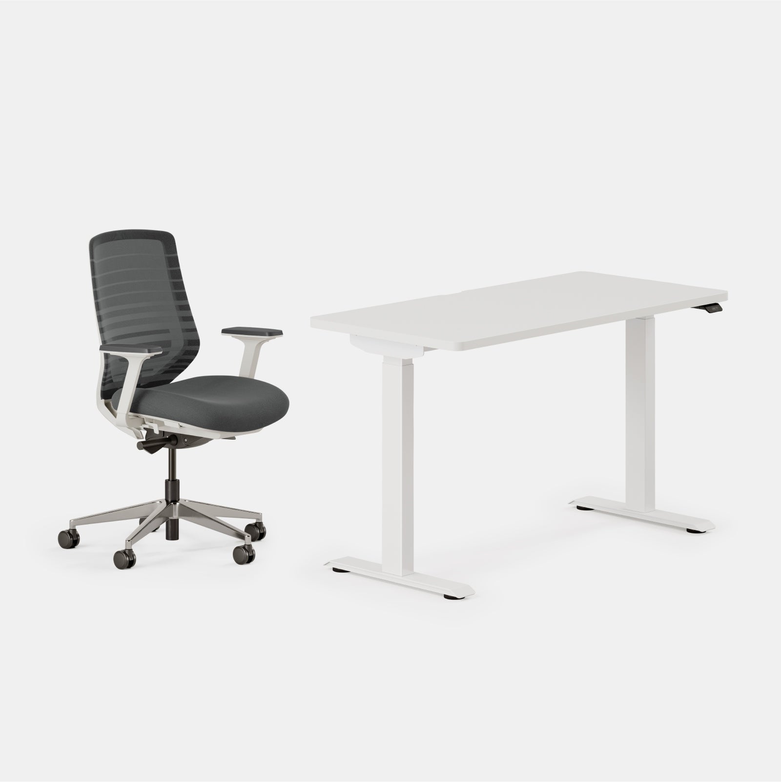 Single desk best sale and chair