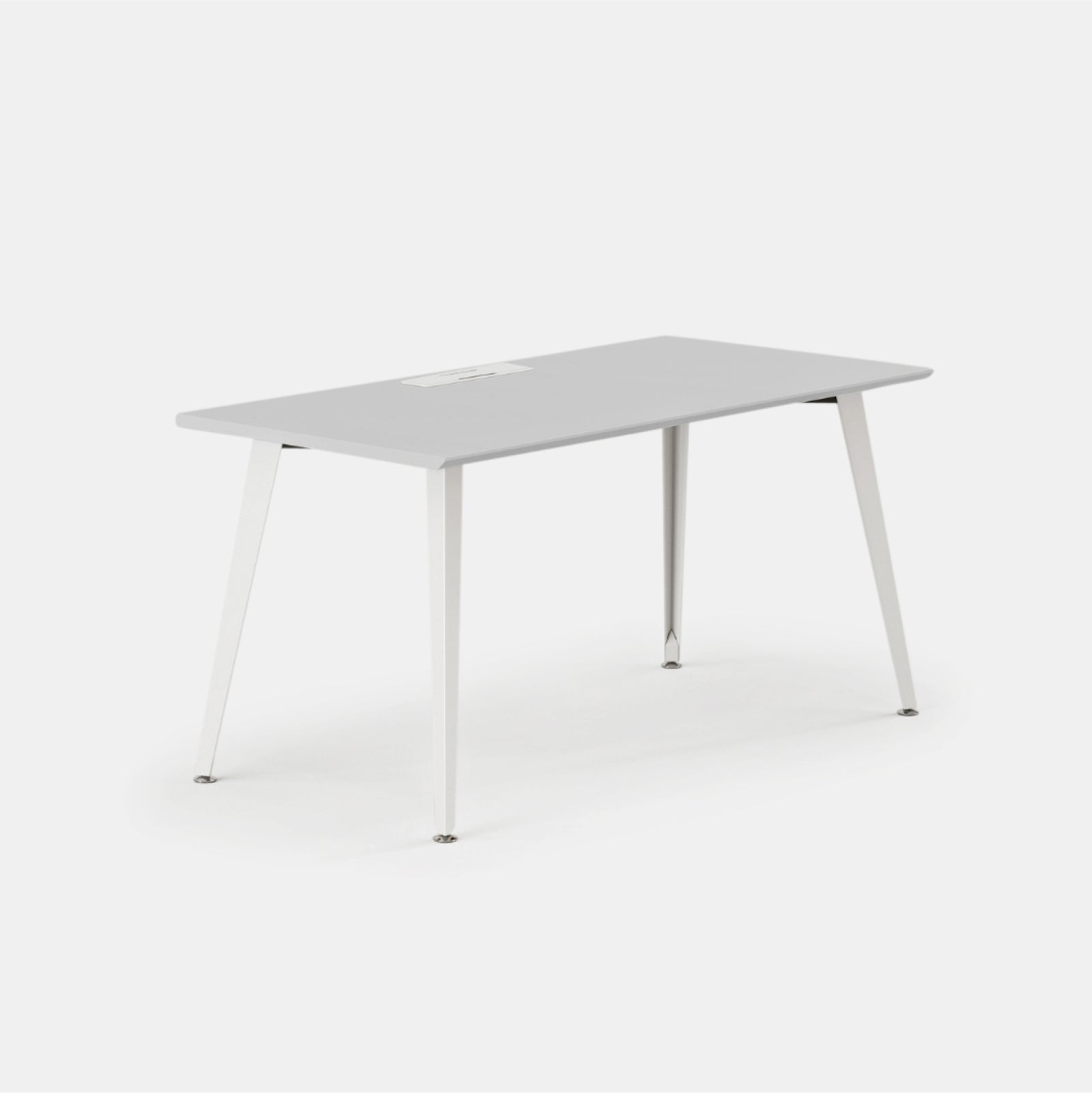 Top Color:Fog; Leg Color:Powder White; Desk Size:60 inches x 30 inches;