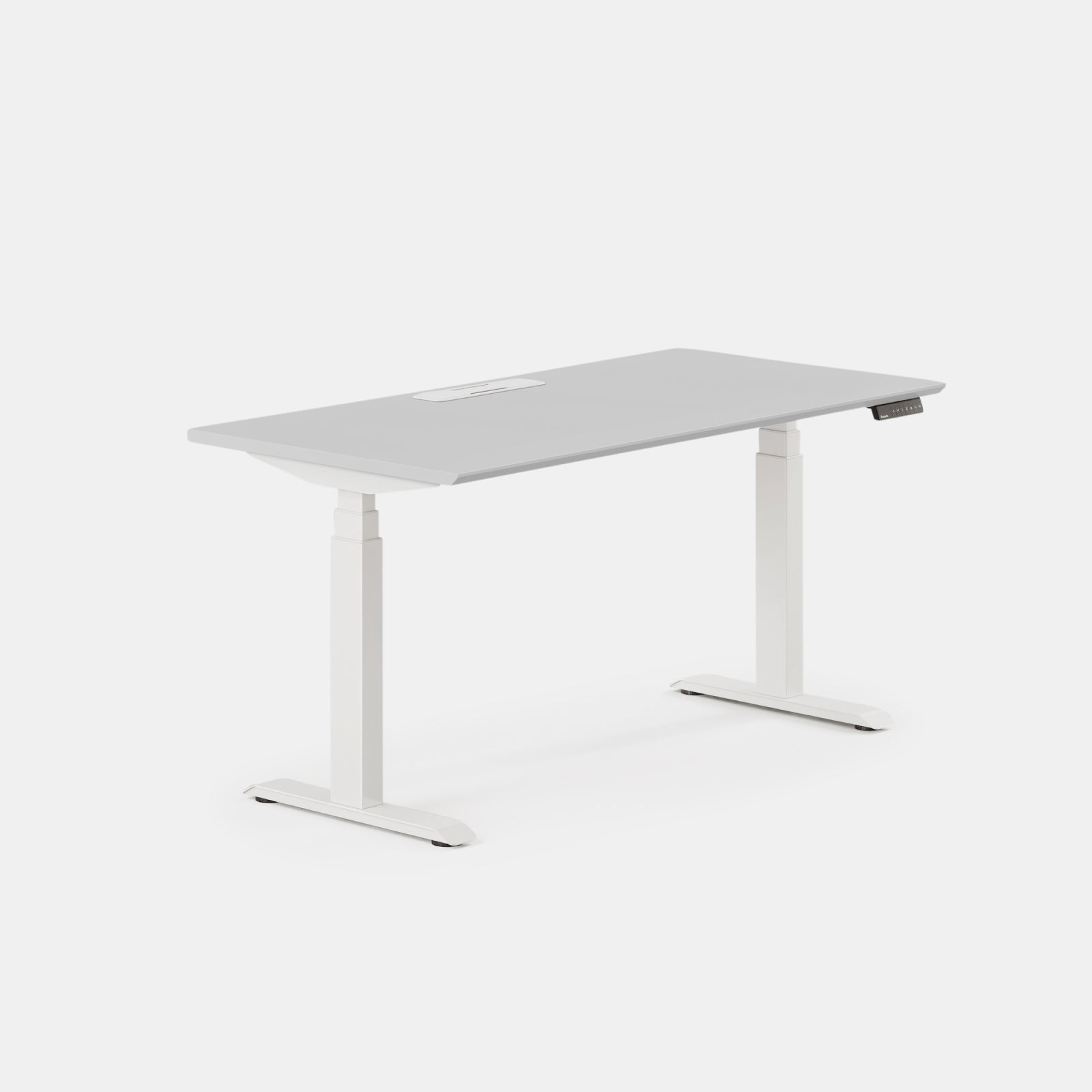 Top Color:Fog; Leg Color:White; Desk Size:60 inches x 30 inches;