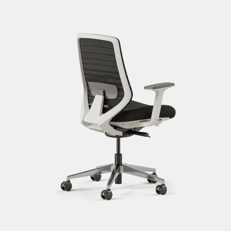 Seat Color:Black; Frame Color:White; Size:Standard