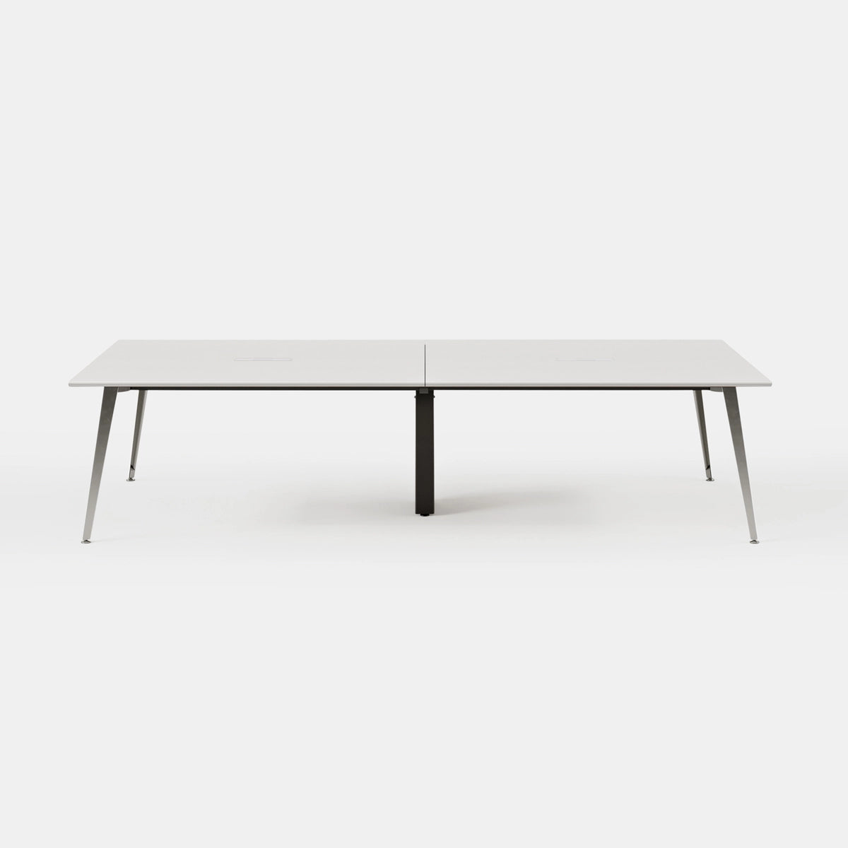 Top Color:White; Leg Color:Mirror; Desk Size:118 inches x 48 inches;