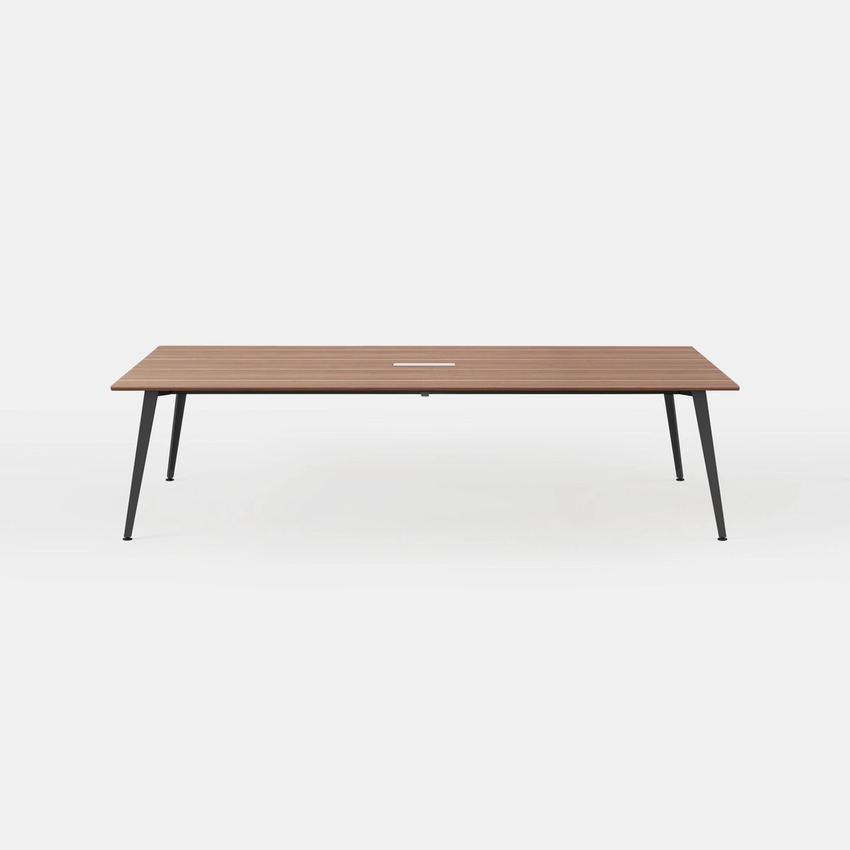 Top Color:Walnut; Leg Color:Charcoal; Desk Size:96 inches x 48 inches;