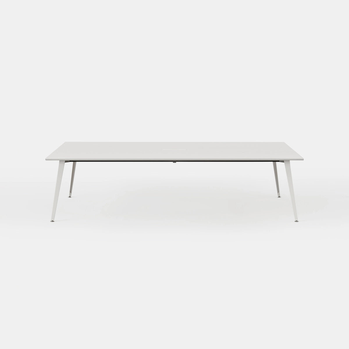 Top Color:White; Leg Color:Powder White; Desk Size:96 inches x 48 inches;