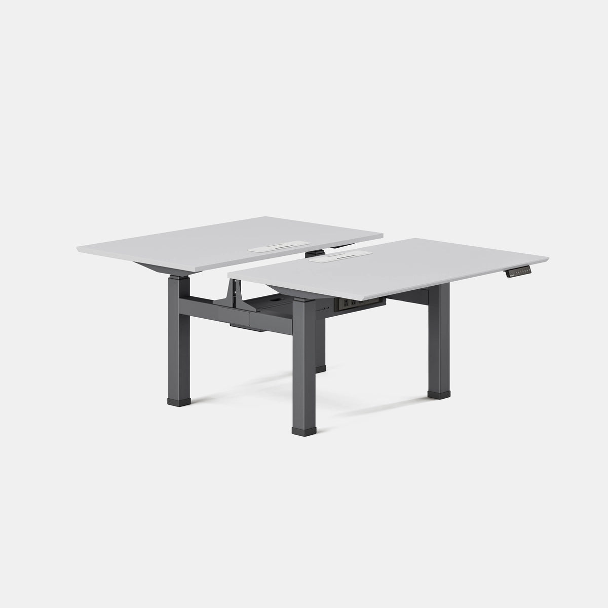 Top Color:Fog; Leg Color:Charcoal; Desk Size:48 inches x 30 inches;