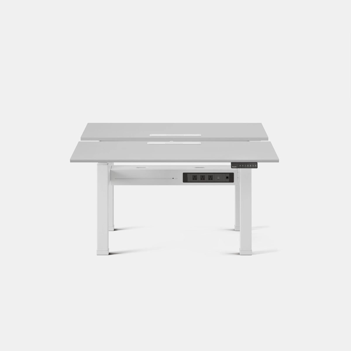 Top Color:Fog; Leg Color:White; Desk Size:48 inches x 30 inches;