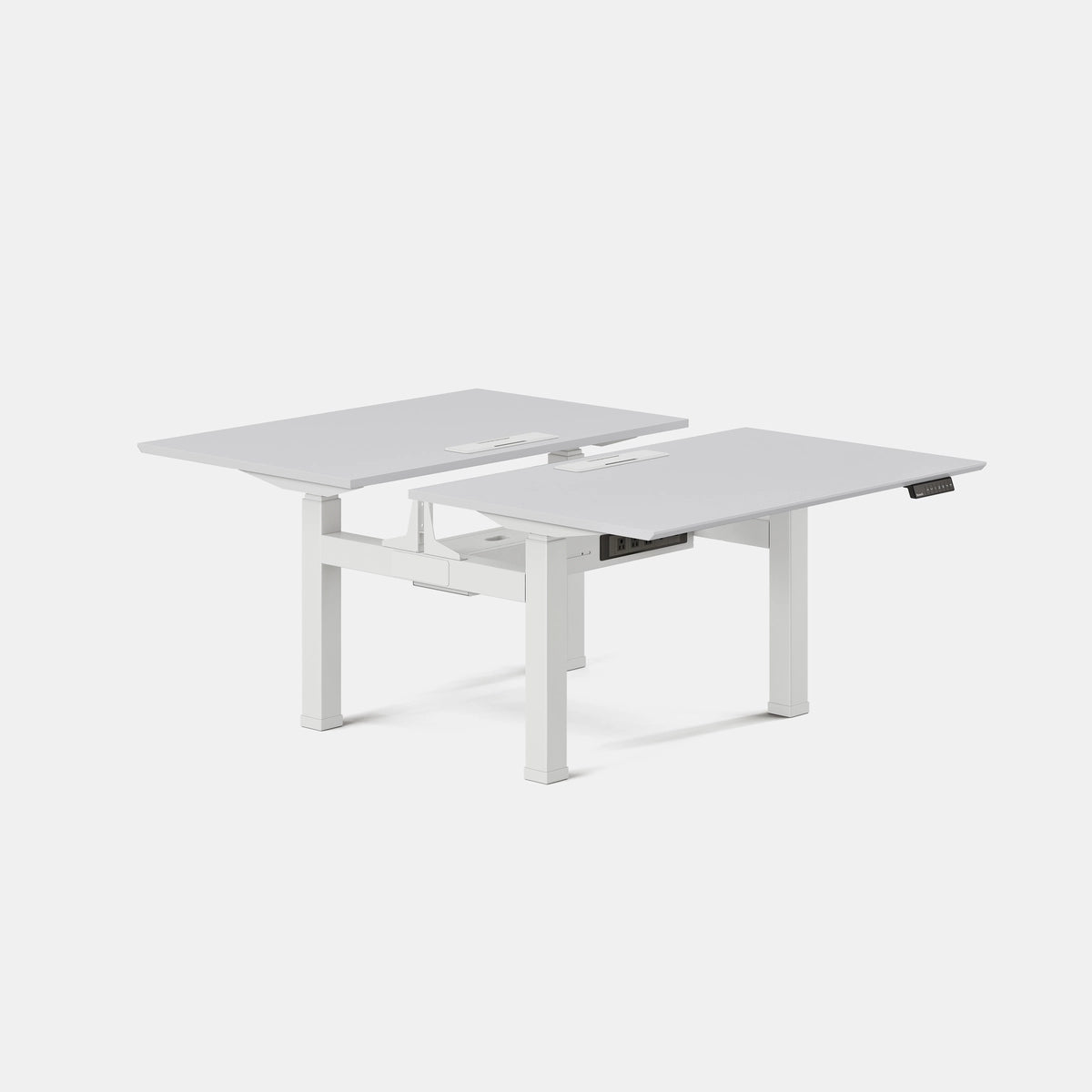 Top Color:Fog; Leg Color:White; Desk Size:48 inches x 30 inches;