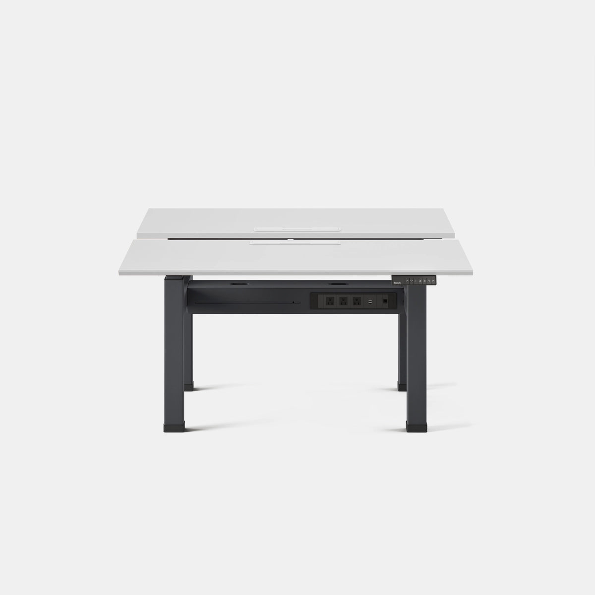 Top Color:White; Leg Color:Charcoal; Desk Size:48 inches x 30 inches;