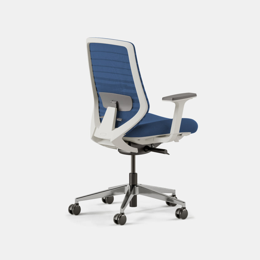 White ergonomic best sale task chair