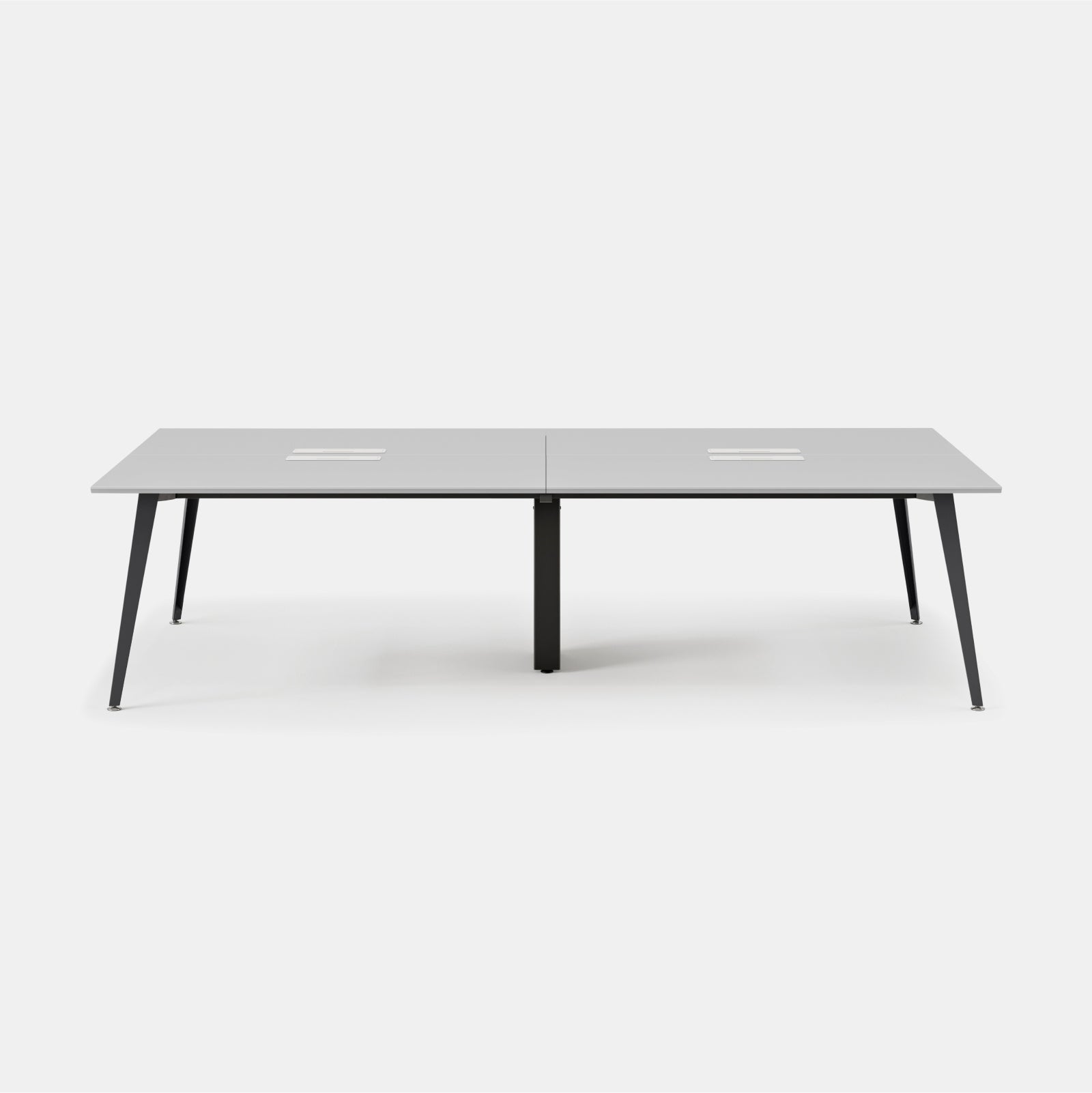 Top Color:Fog; Leg Color:Charcoal; Desk Size:120 inches x 60 inches;