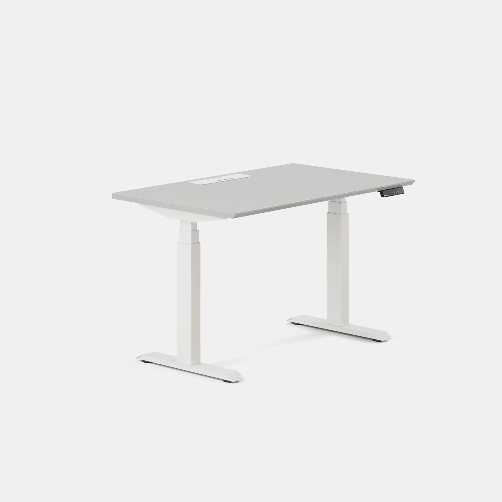 Top Color:Fog; Leg Color:White; Desk Size:48 inches x 30 inches;