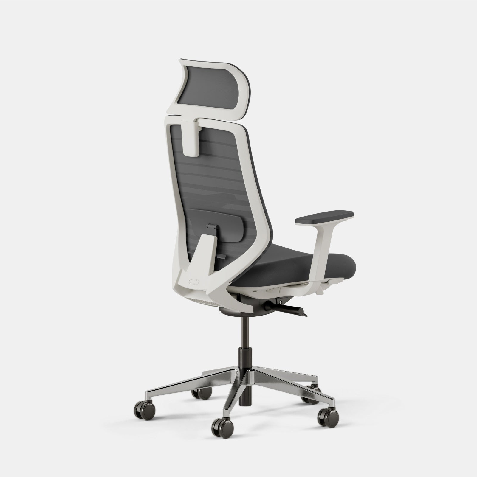 Seat Color:Graphite; Frame Color:White; Size:Standard