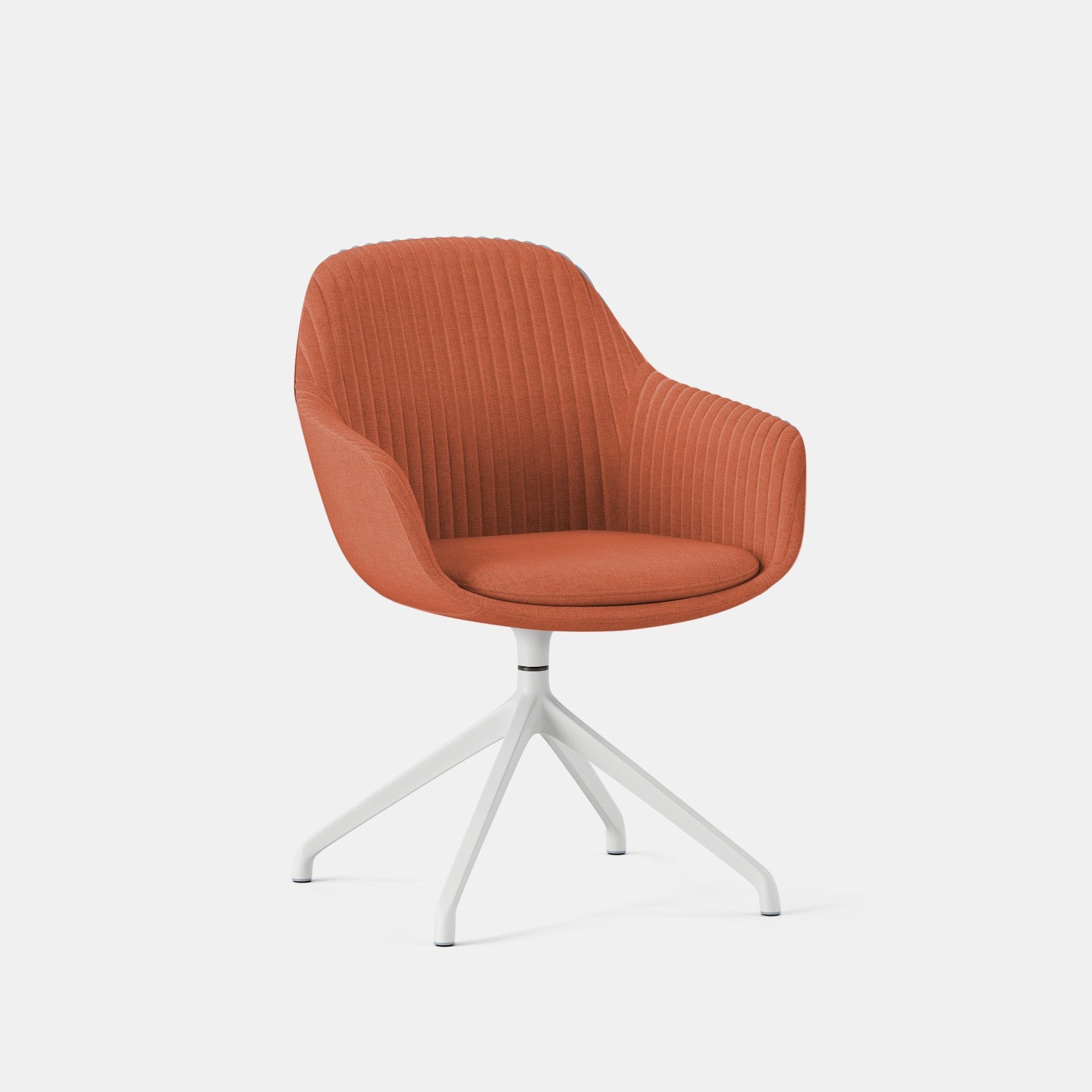 Seat Color:Burnt Orange Ribbed Fabric;