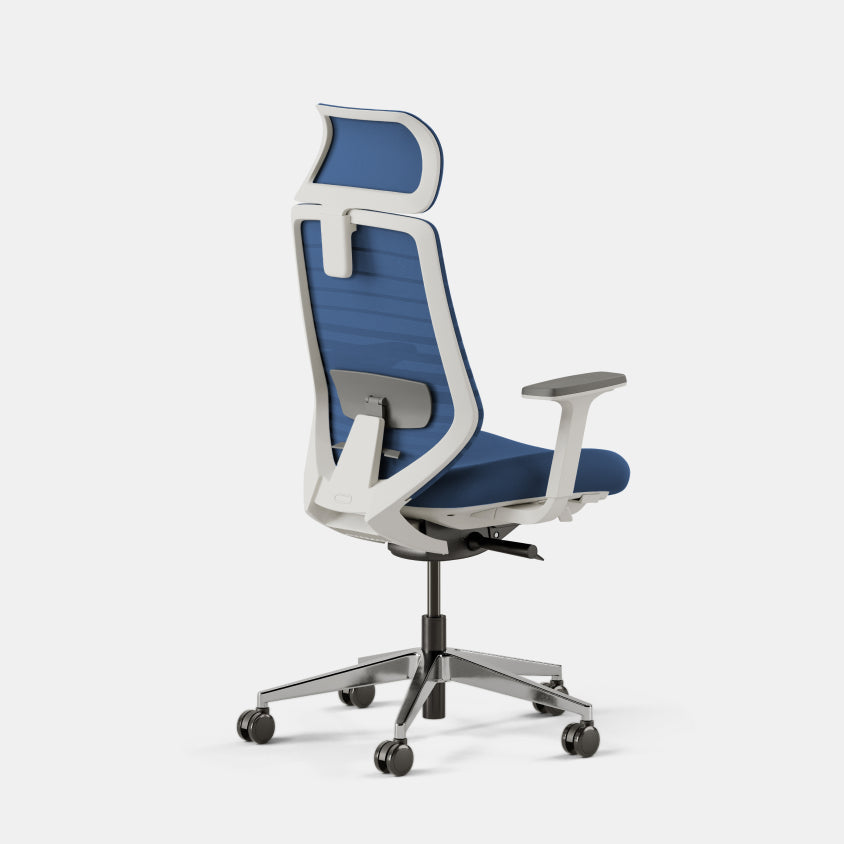 Seat Color:Baltic; Frame Color:White; Size:Standard