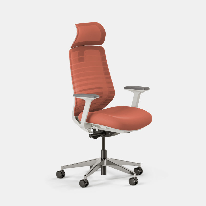 Seat Color:Poppy; Frame Color:White; Size:Standard