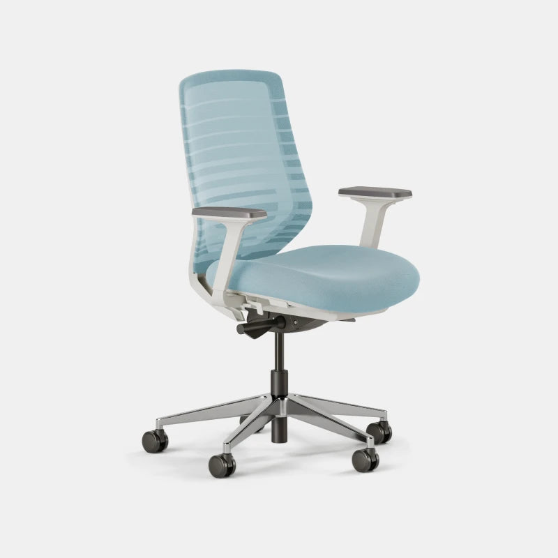 Seat Color:Light Blue; Frame Color:White; Condition:Like New;