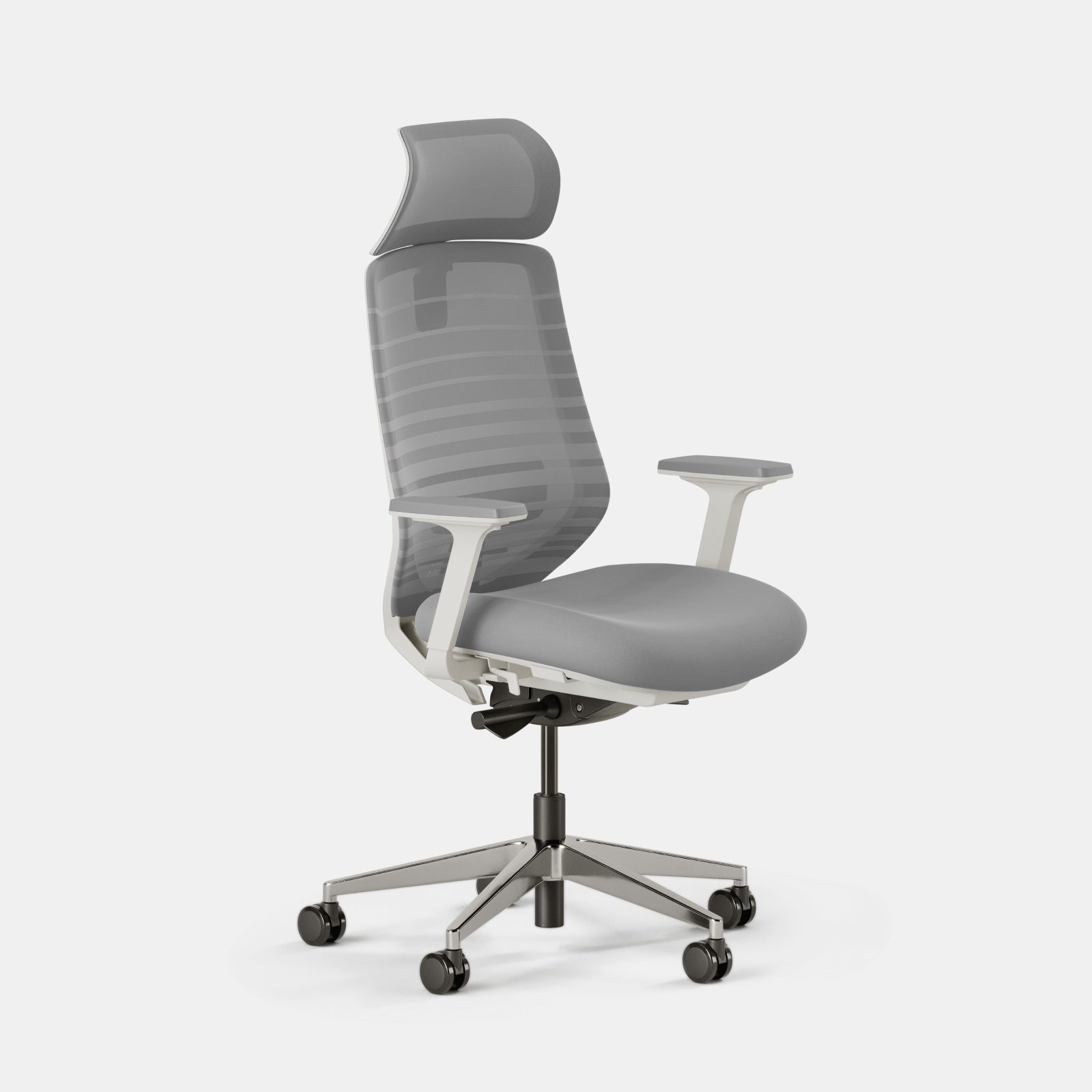 Seat Color:Pebble; Frame Color:White; Size:Standard