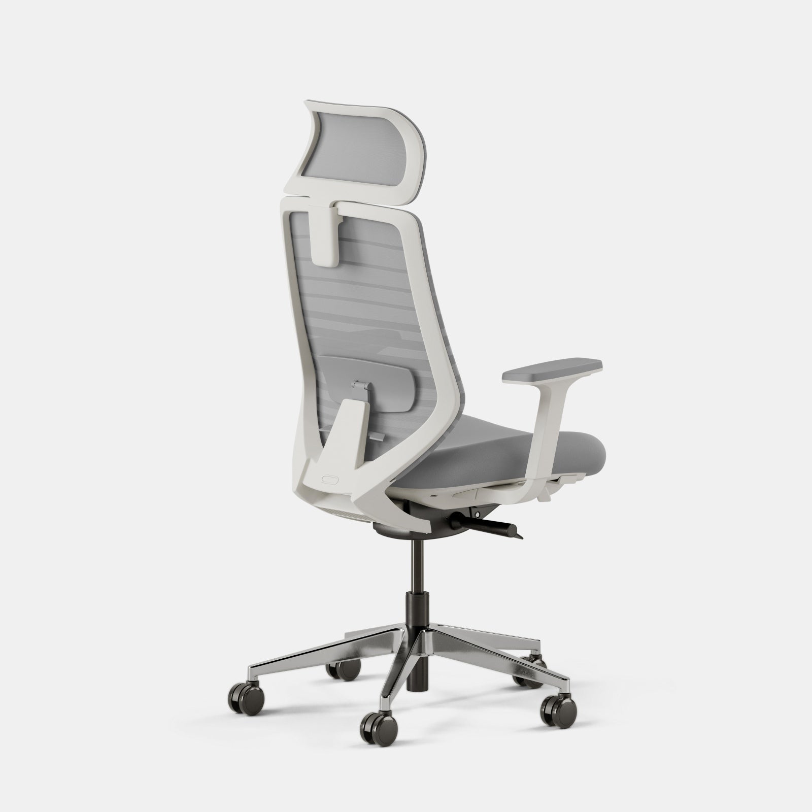 Seat Color:Pebble; Frame Color:White; Size:Standard