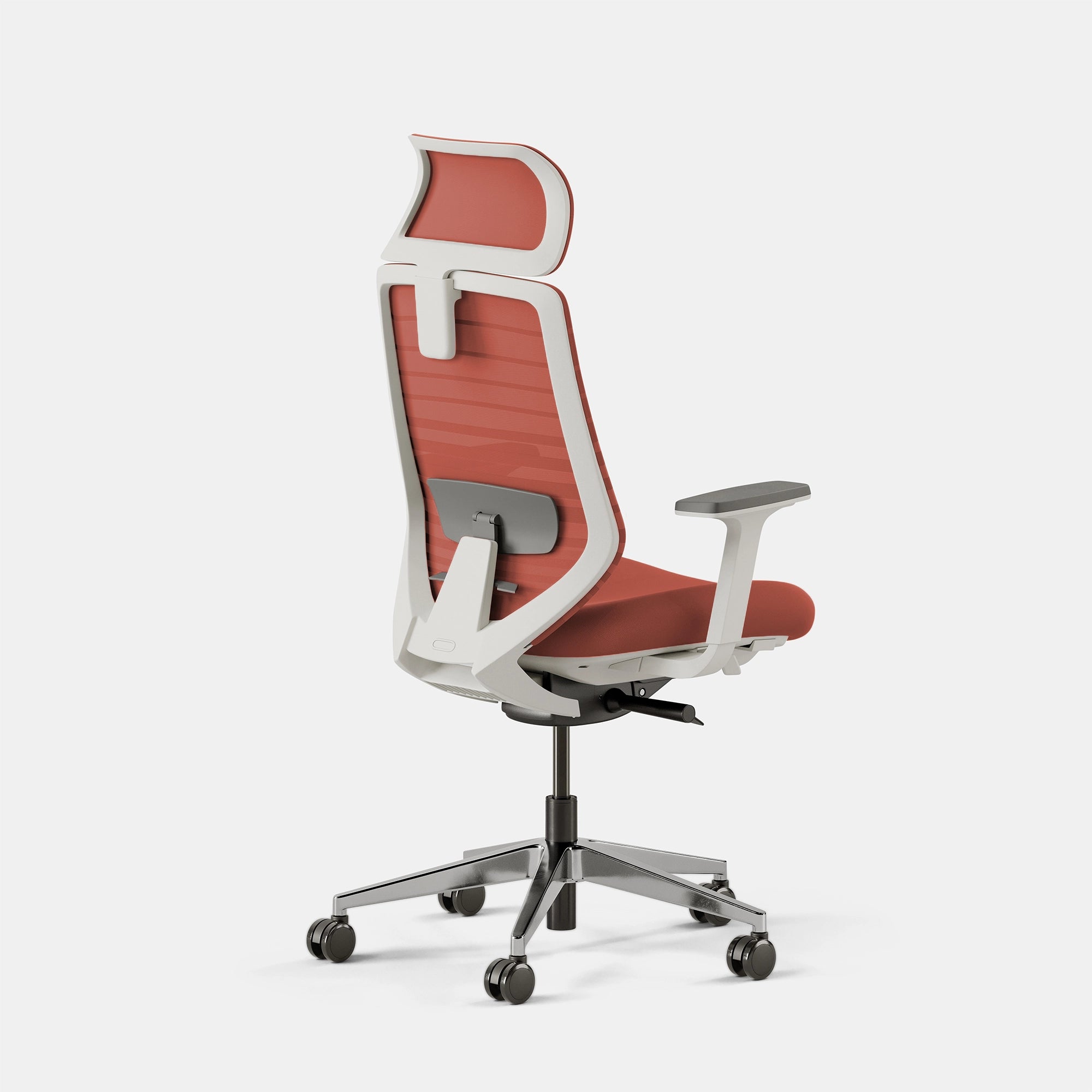 Seat Color:Poppy; Frame Color:White; Size:Standard