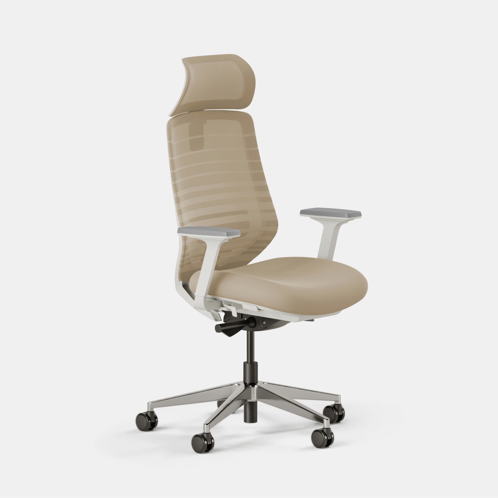 Seat Color:Sand; Frame Color:White; Size:Standard