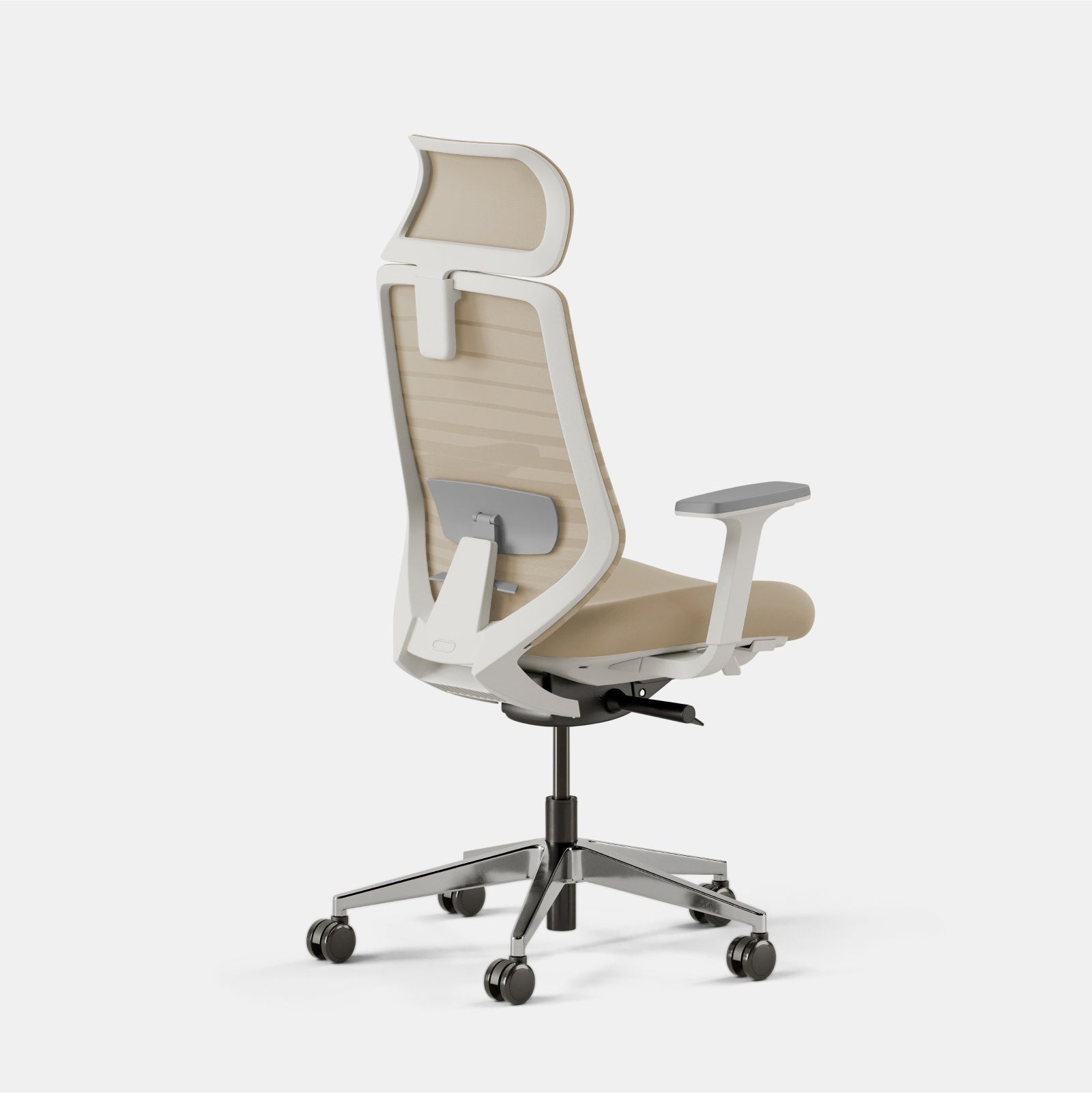 Seat Color:Sand; Frame Color:White; Size:Standard