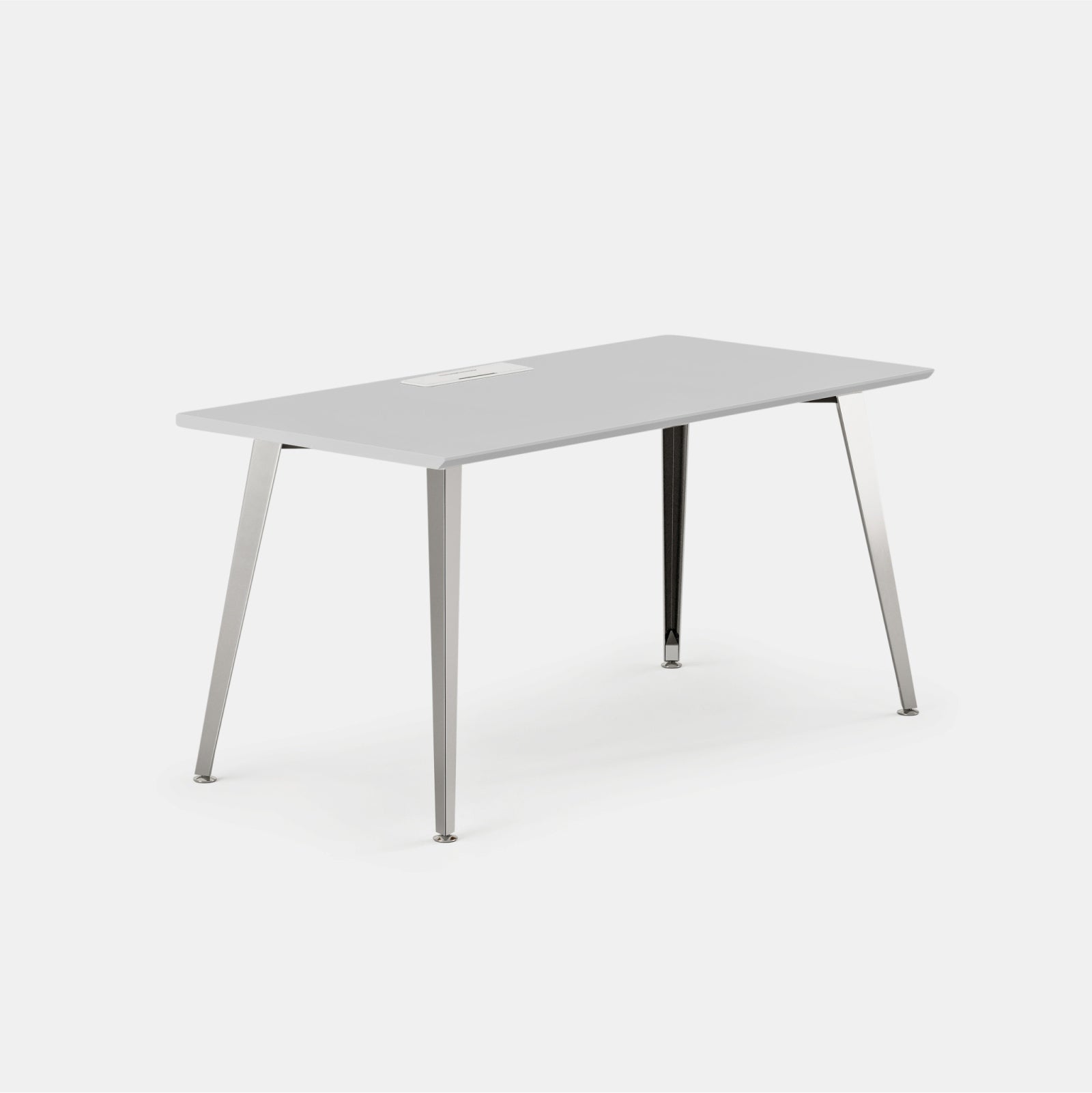 Top Color:Fog; Leg Color:Mirror; Desk Size:60 inches x 30 inches;