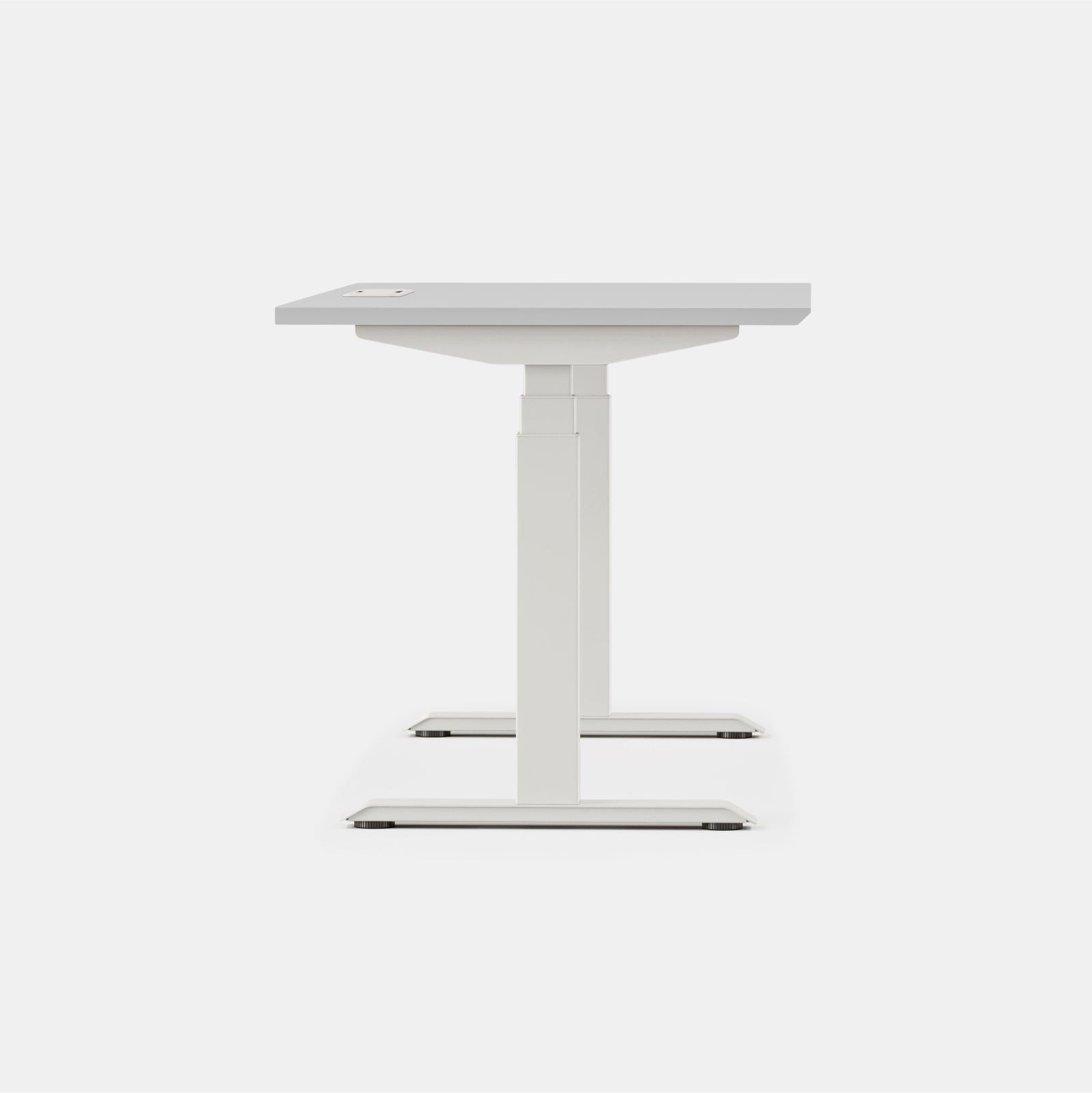 Top Color:Fog; Leg Color:White; Desk Size:60 inches x 30 inches;