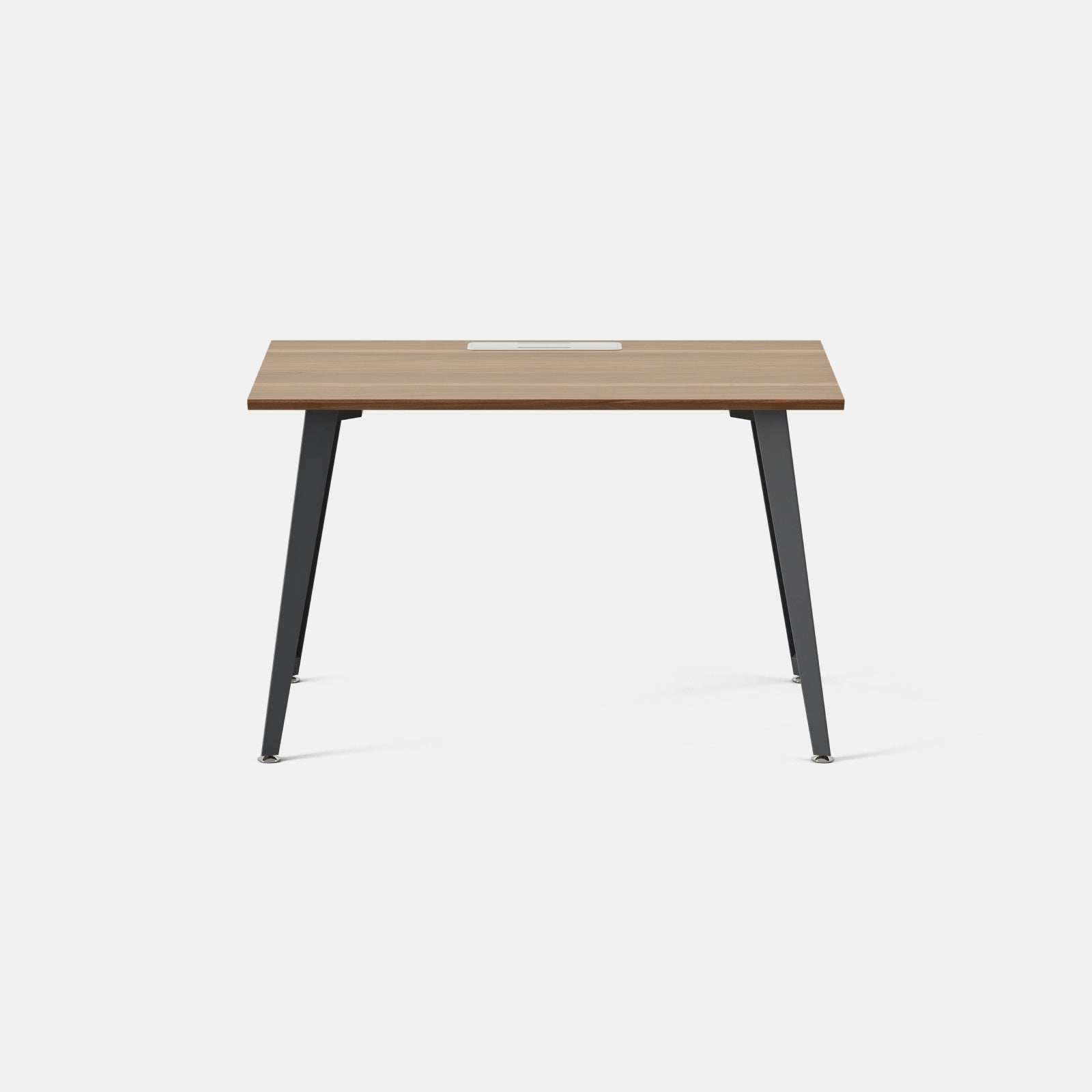 Top Color:Walnut; Leg Color:Charcoal; Desk Size:48 inches x 24 inches;