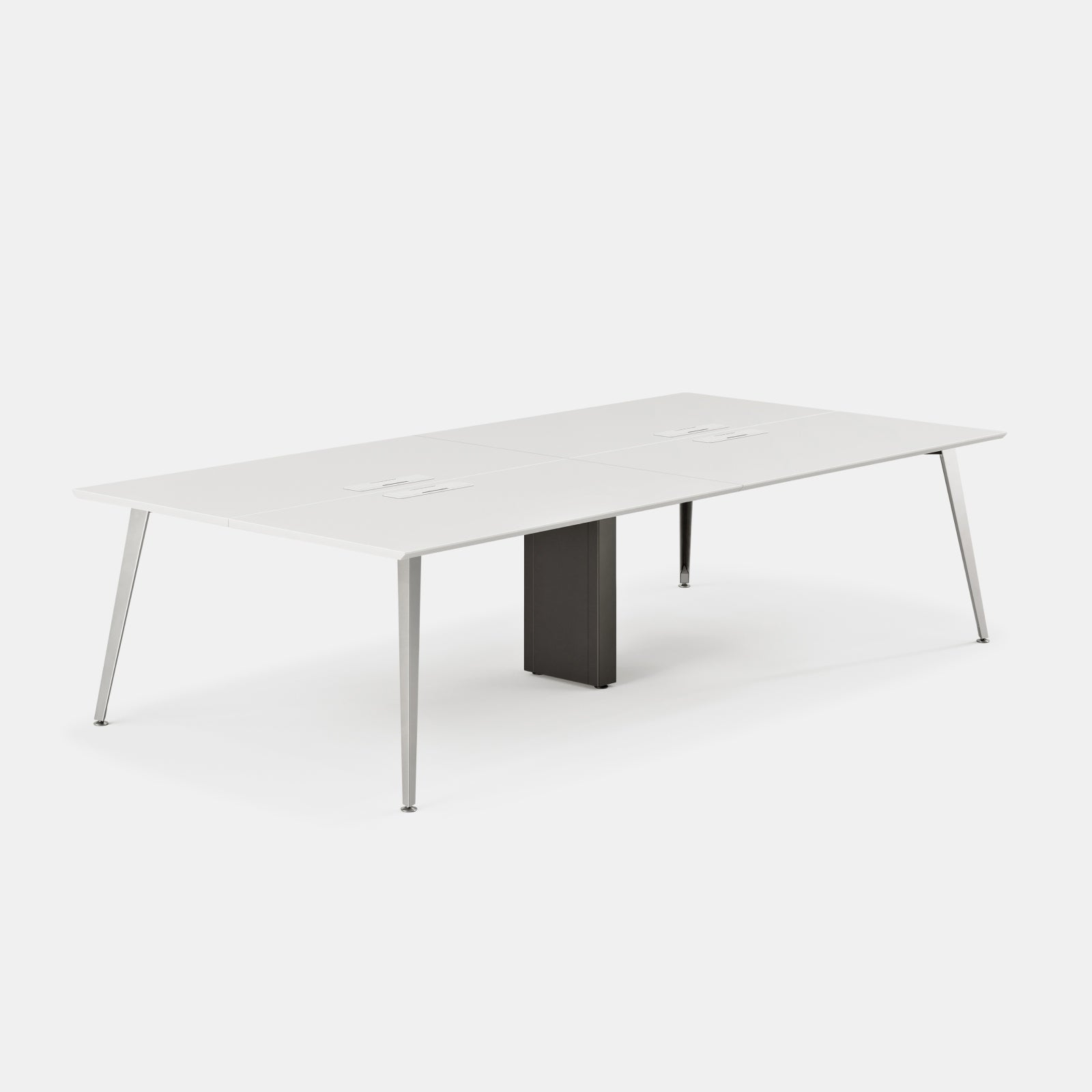 Top Color:White; Leg Color:Mirror; Desk Size:120 inches x 60 inches;