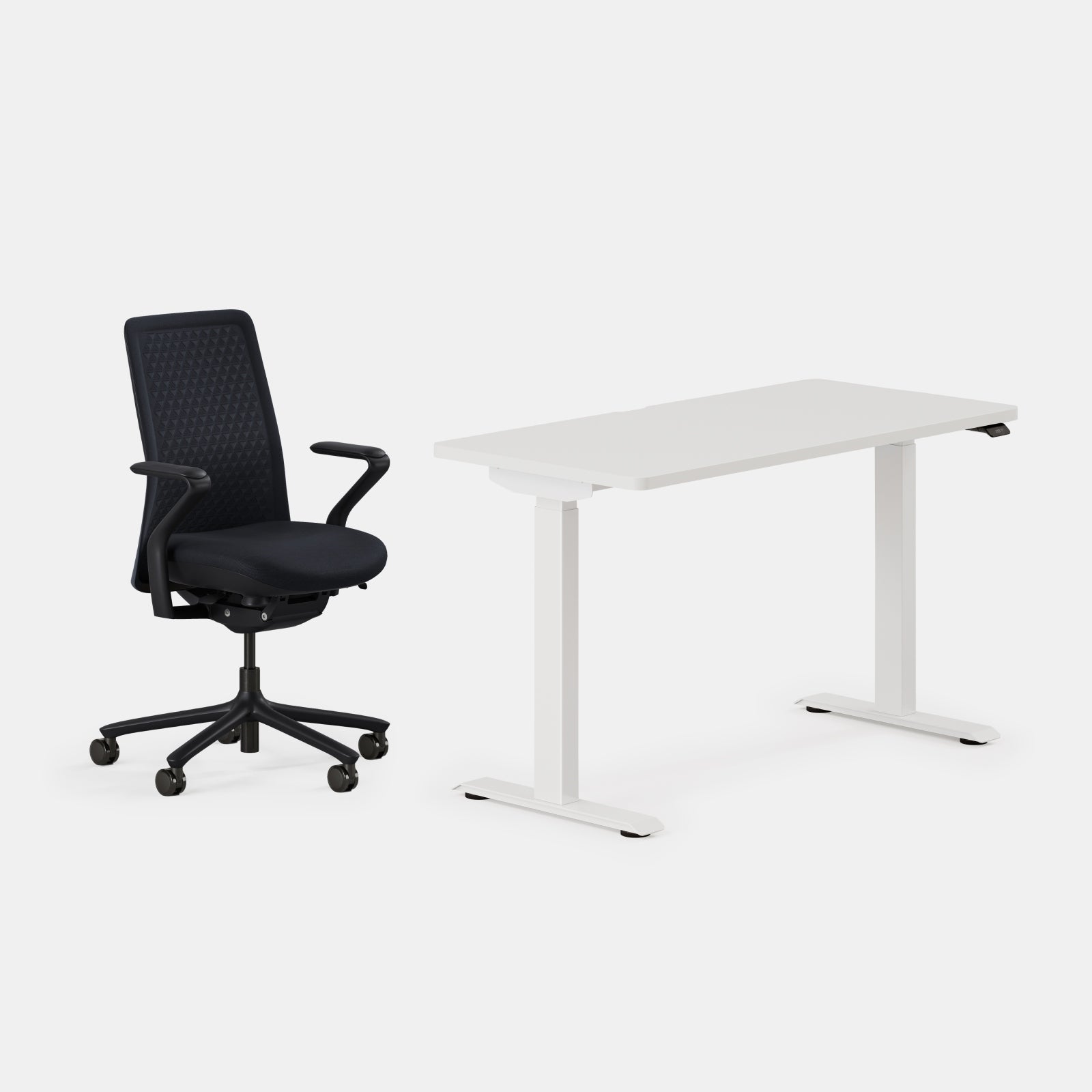 Verve Duo Bundle Duo Standing Desk Verve Chair Branch