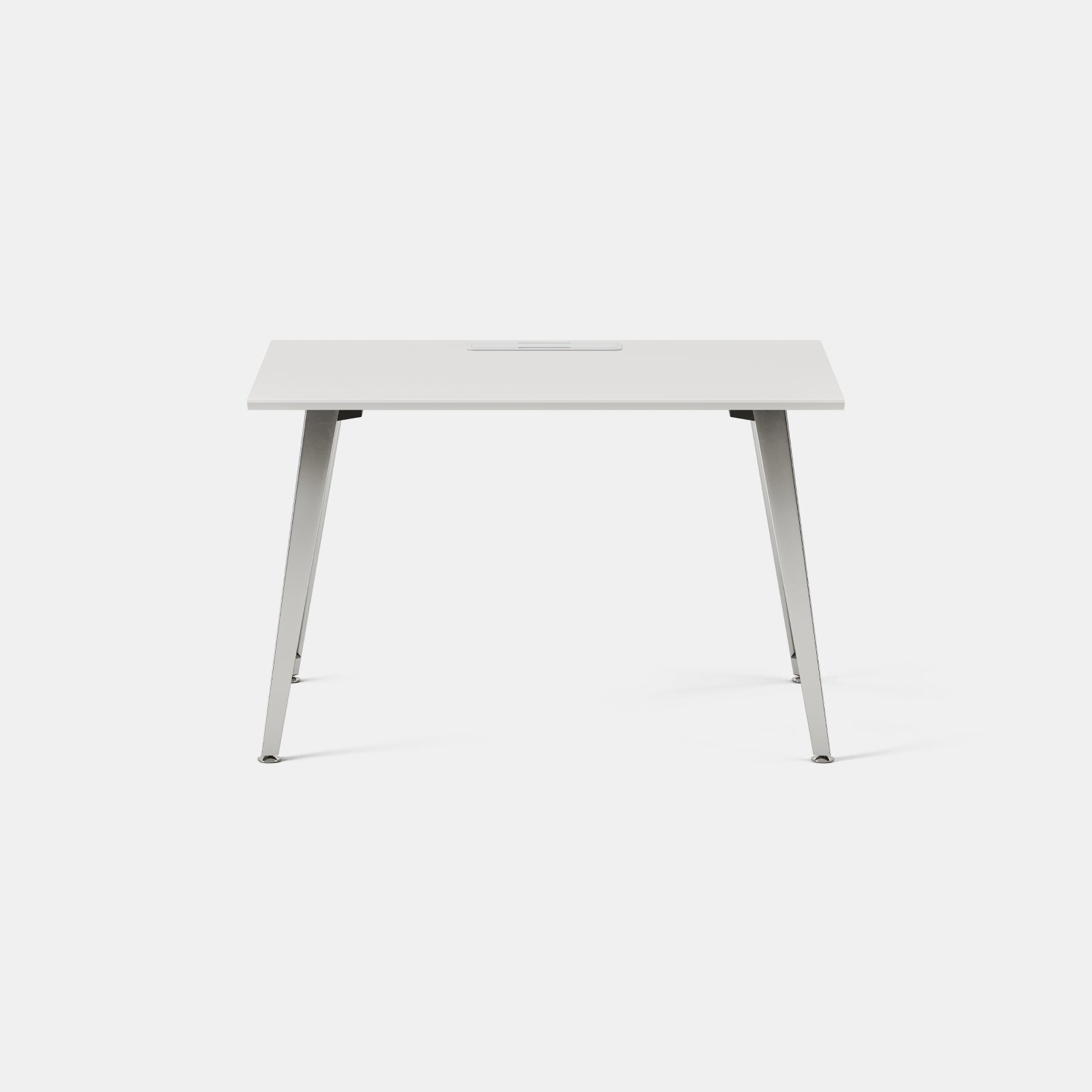 Top Color:White; Leg Color:Mirror; Desk Size:48 inches x 24 inches;