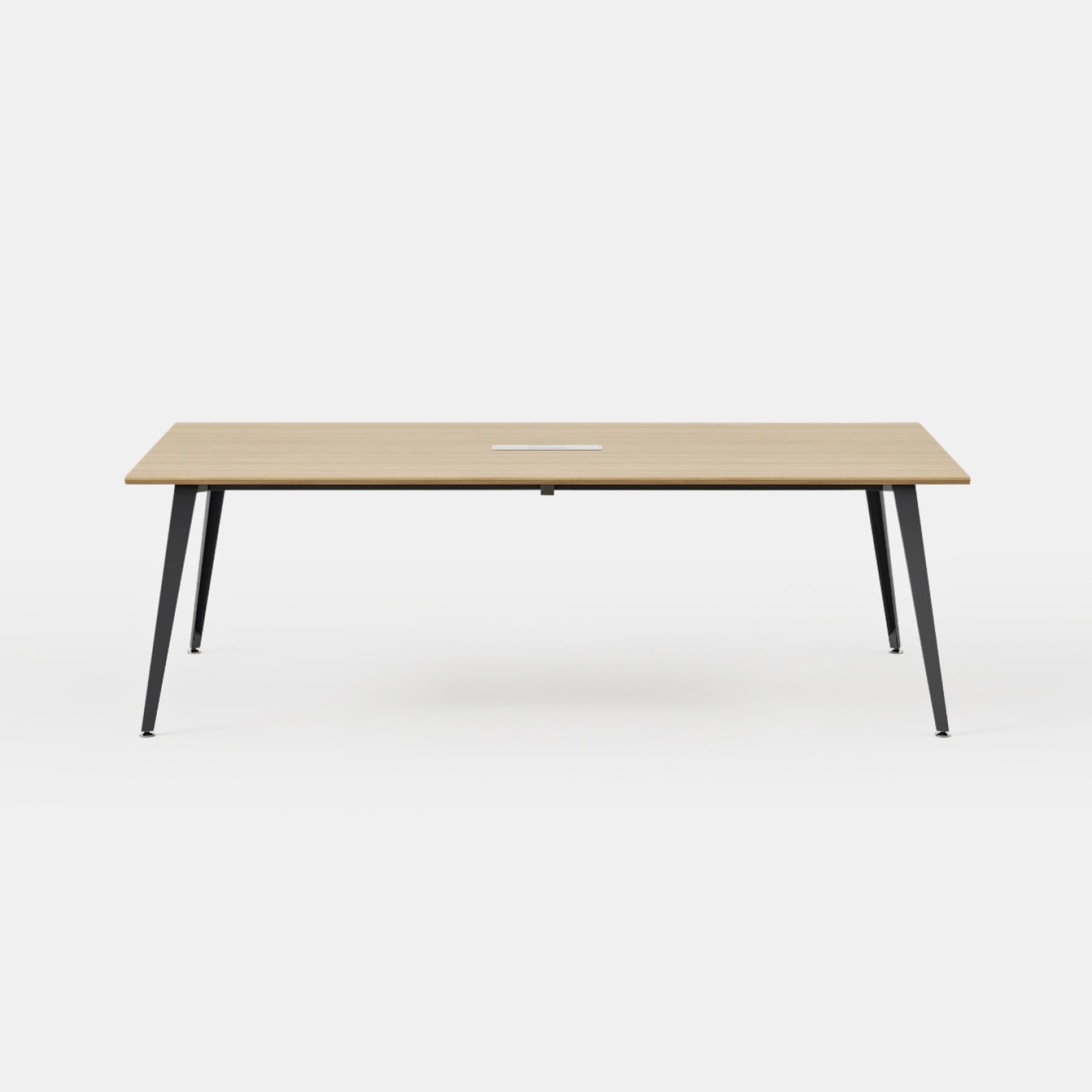 Desk Size:96 inches x 48 inches; Top Color:Woodgrain; Leg Color:Charcoal;