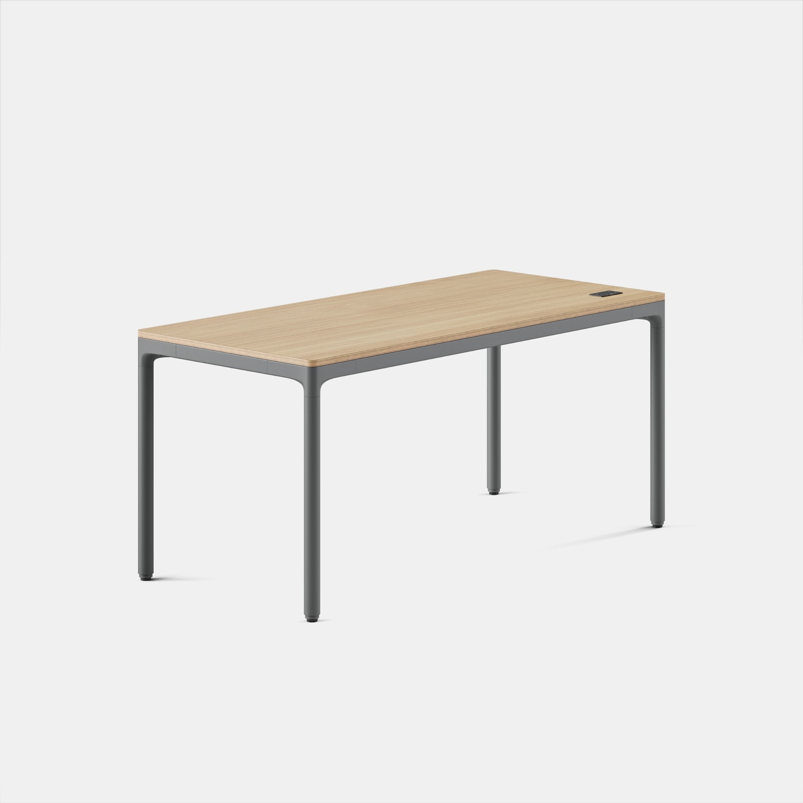 Top Color:Woodgrain; Leg Color:Carbon; Desk Size:59 inches x 27 inches;