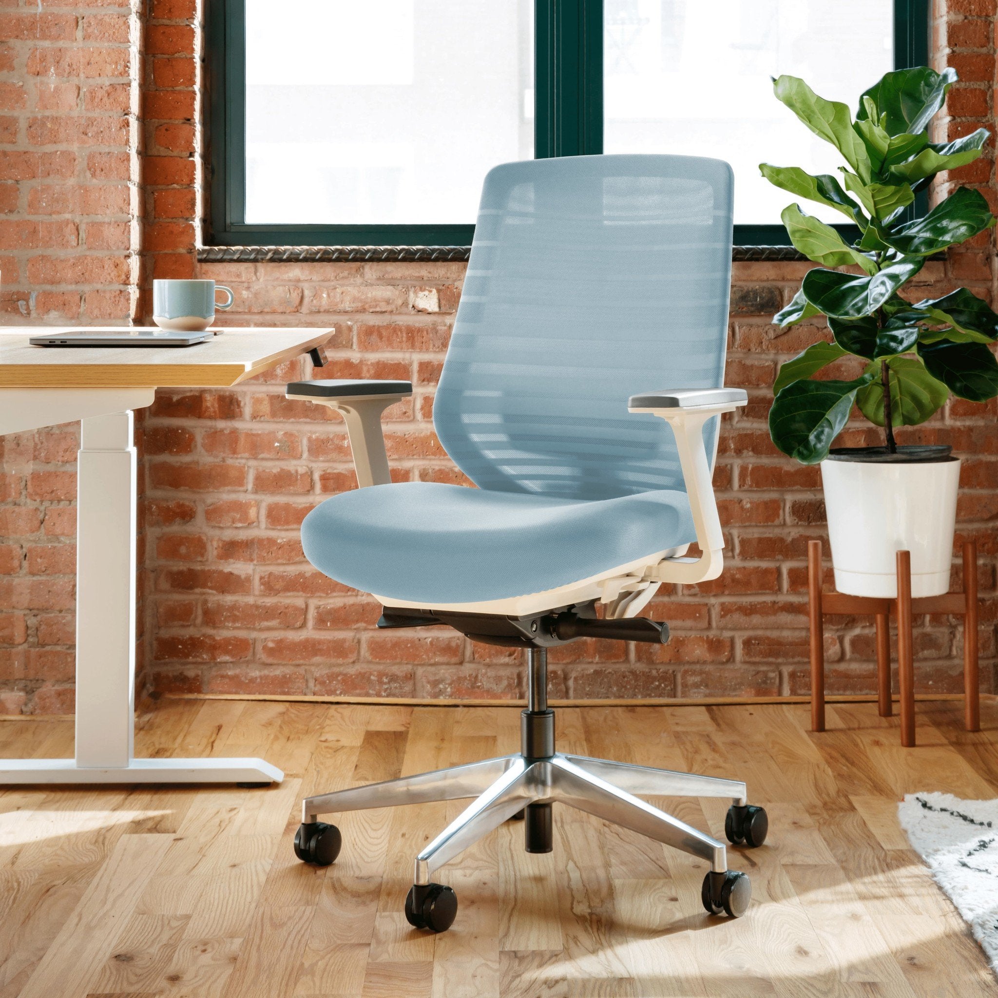 Pastel blue desk chair hot sale